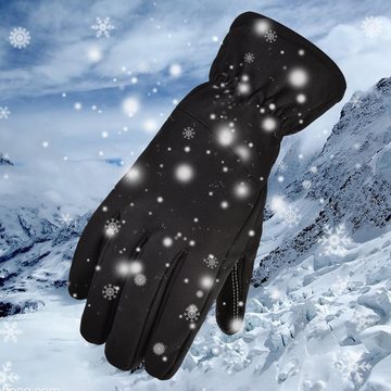 Lapalife Skihandschuhe »Thermo Warme Handschuhe Winter Wasserdicht Fahrrad Radfahren Sport« Anti-Rutsch, Touchscreen