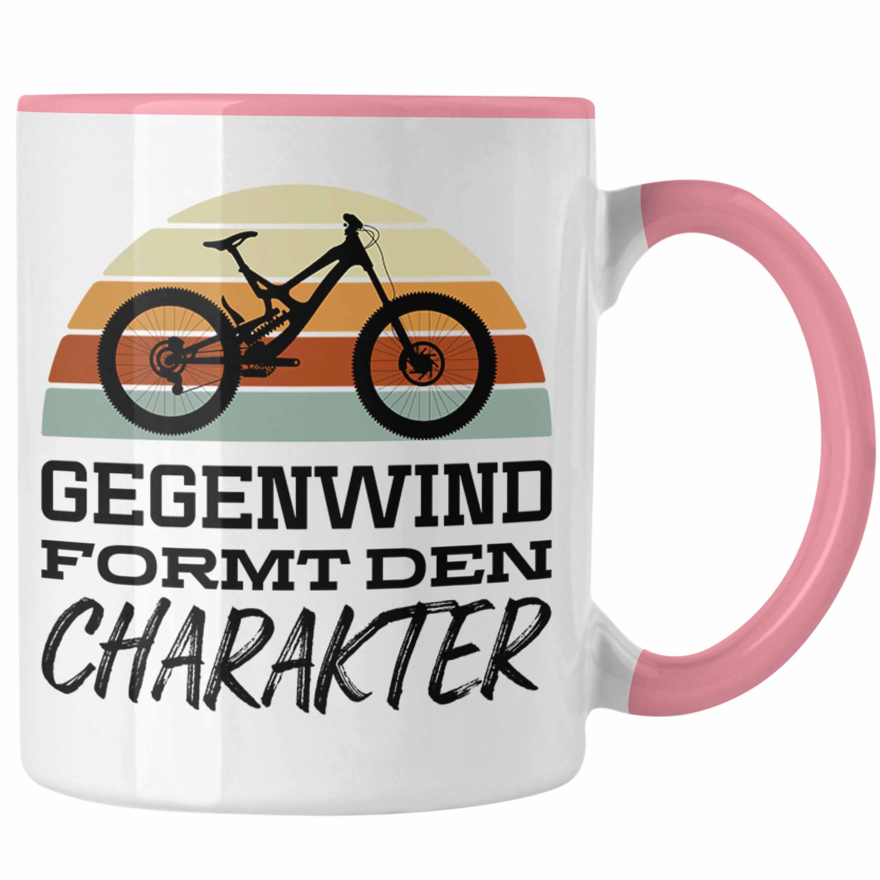 Trendation Tasse Trendation - Fahrrad Radfahrer Geschenk Rennrad Bike Geschenkideen Tasse Fahrradfahrer Kaffeetasse Rosa | Teetassen