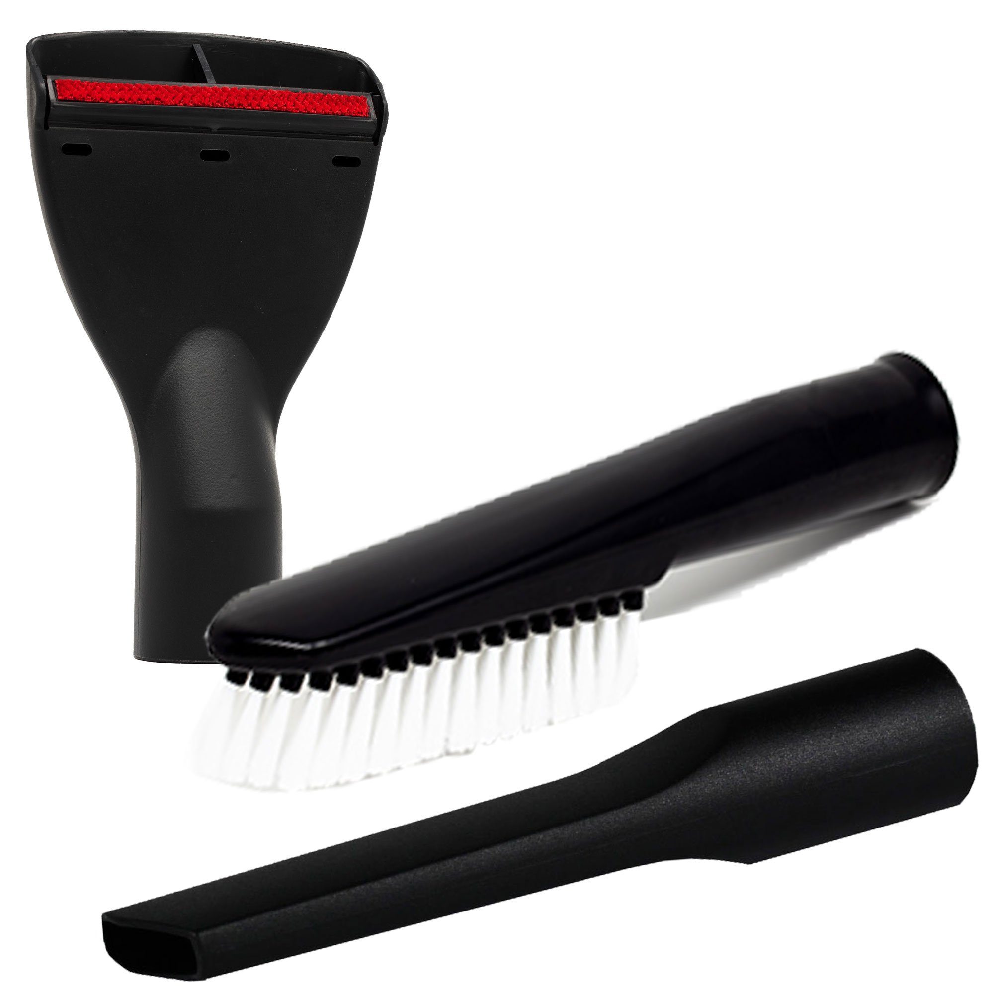 FixedByU Staubsaugerdüsen-Set für 35mm aus Fugendüse Polsterdüse Universalbürste, Zubehör für 35mm Staubsaugerrohre