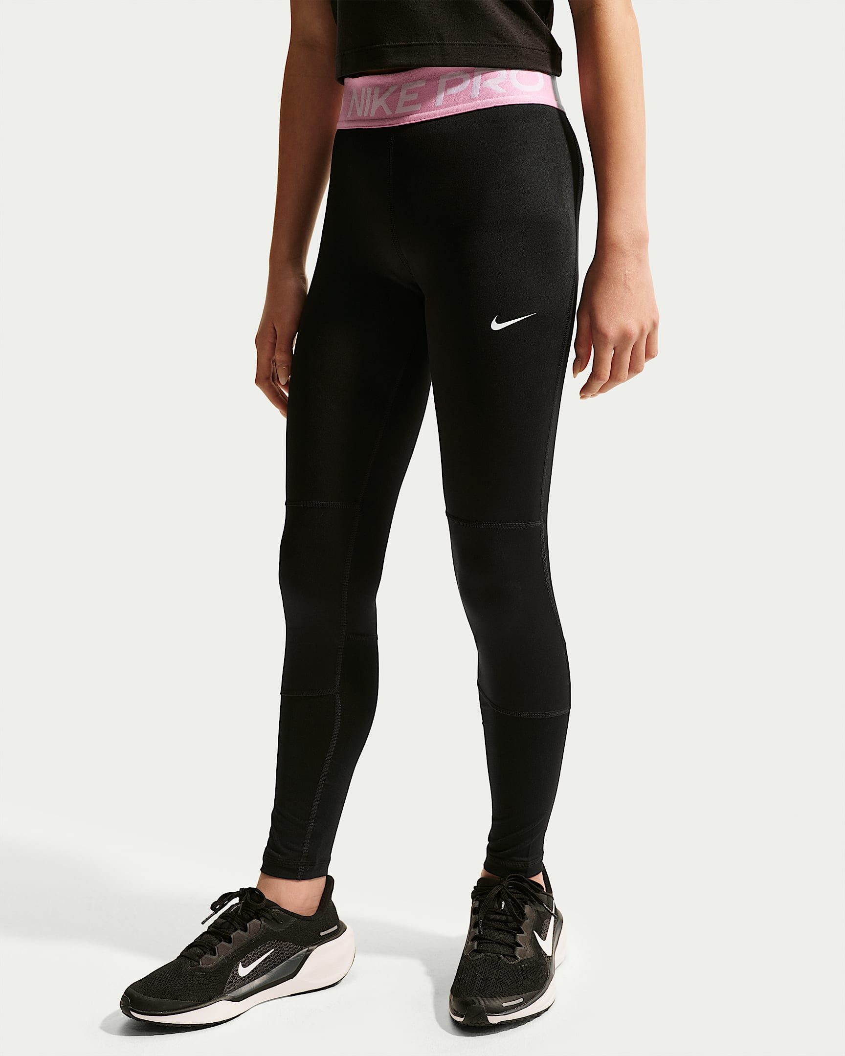 Nike Leggings G NP LEGGING mit Logodruck und Logoschriftzügen, besonders elastische Passform