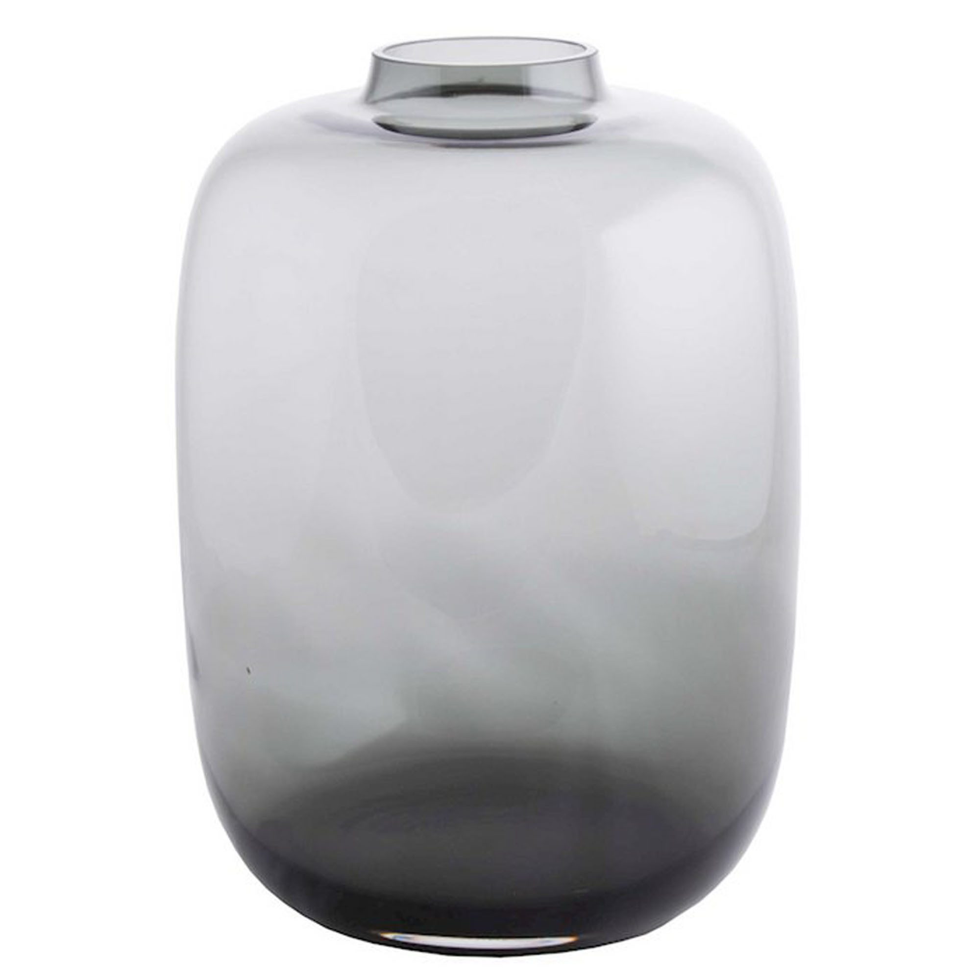 Vase the World Tischvase Glasvase breit 29 cm für Blumen Glas mundgeblasen (1 St), abgerundete Zylinderform, mundgeblasen