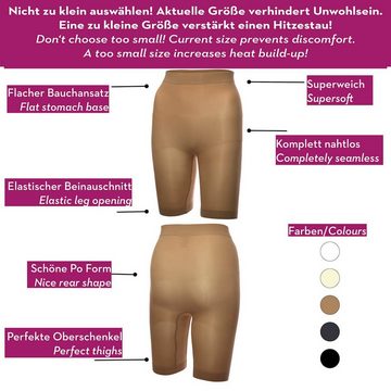 Miss Perfect Miederhose 36820 formgebend und nahtlos mit Bein