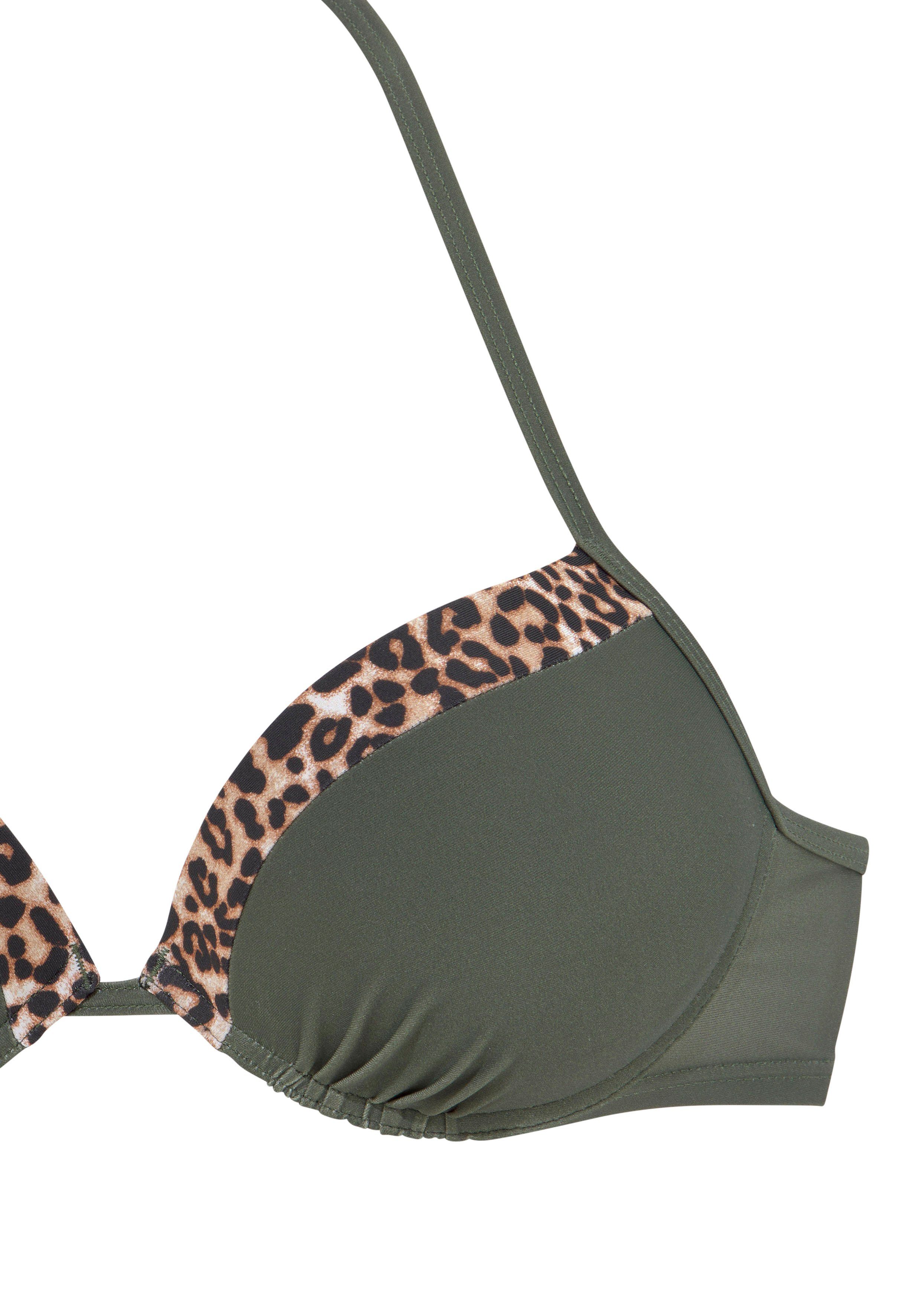 LASCANA Push-Up-Bikini-Top Adelin, mit bedruckten Einsätzen