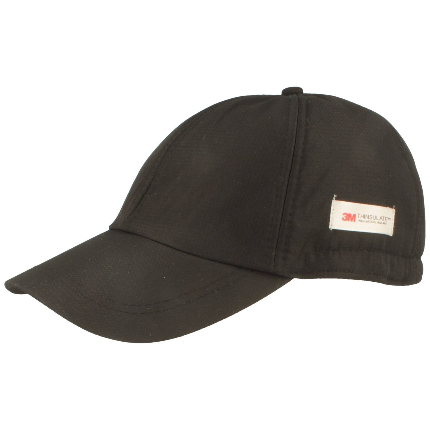 Breiter Baseball Cap Baseball-Cap mit Fleece u passfähigen stretch Ohrenklappen