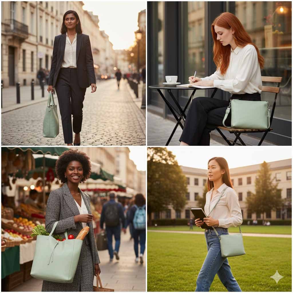 ITALYSHOP24 Schultertasche Damen XXL Tasche Shopper Umhängetasche Hobo City Tote A4 Shopping Bag (je nach Auswahl, Weekender Handtasche mit Schmucktasche, große Henkeltasche Workbag inkl. CrossOver Bag mit extra Umhängegurt), leichte Cross Over Body Brusttasche Schmucktasche Reise Urlaub Schule