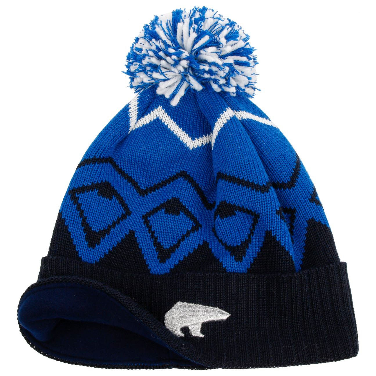 Eisbär Beanie (1-St) Strickmütze mit Umschlag, Made in Austria