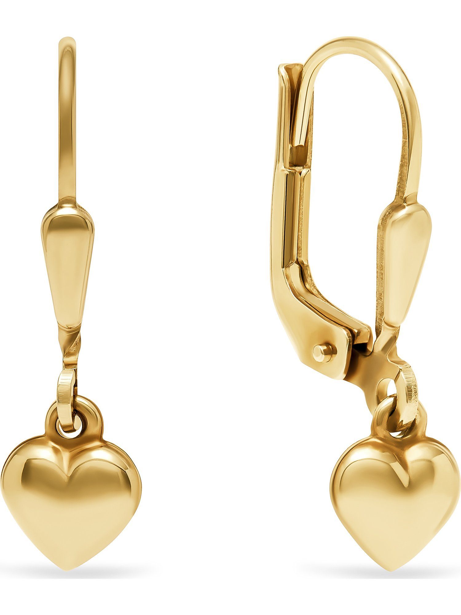 FAVS Paar Ohrhänger FAVS Mädchen-Ohrhänger 375er Gelbgold