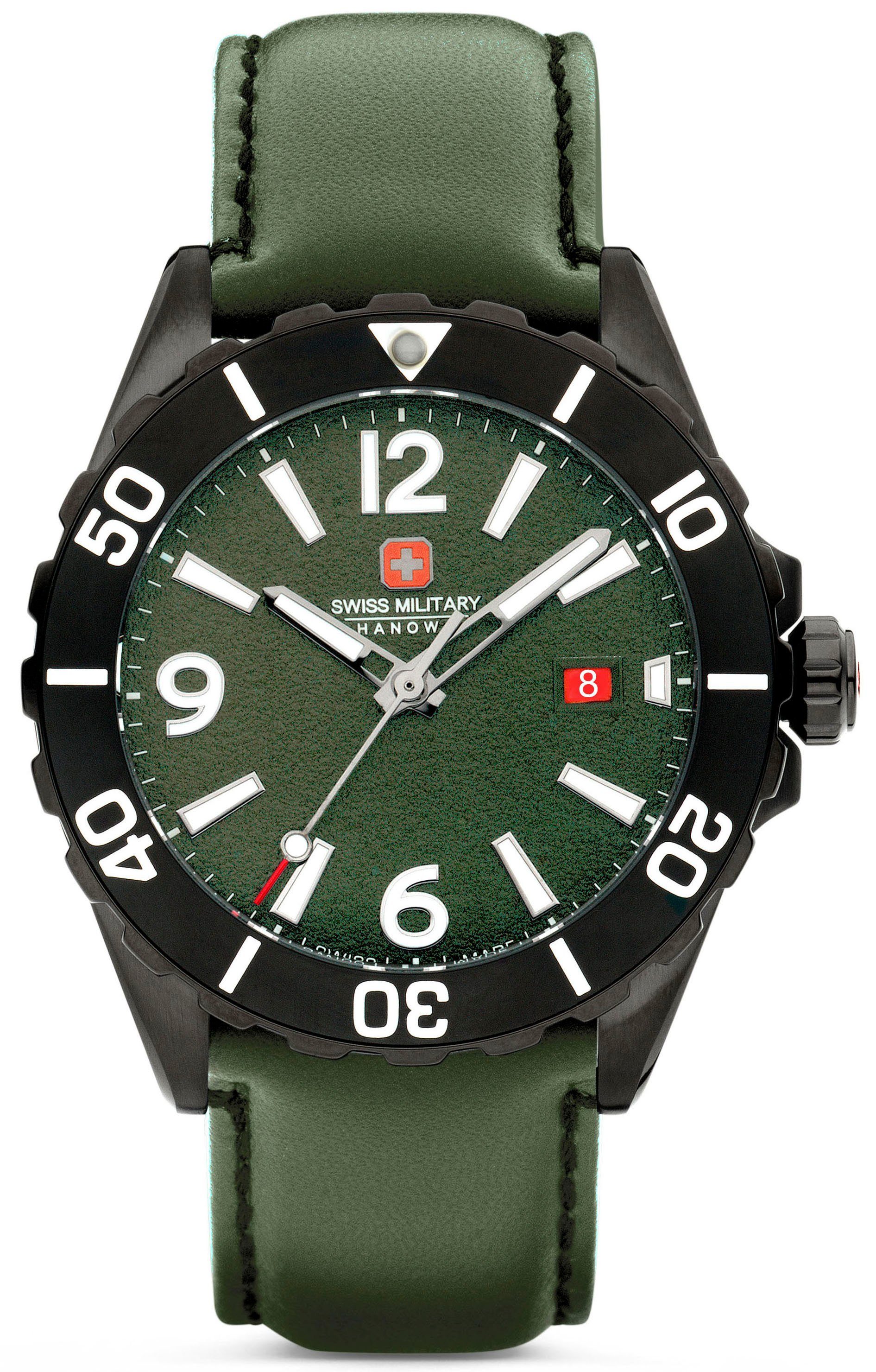 Swiss Military Hanowa Quarzuhr CARBON PEAK, SMWGB0000251, Armbanduhr, Herrenuhr, Swiss Made, Datum, Saphirglas
