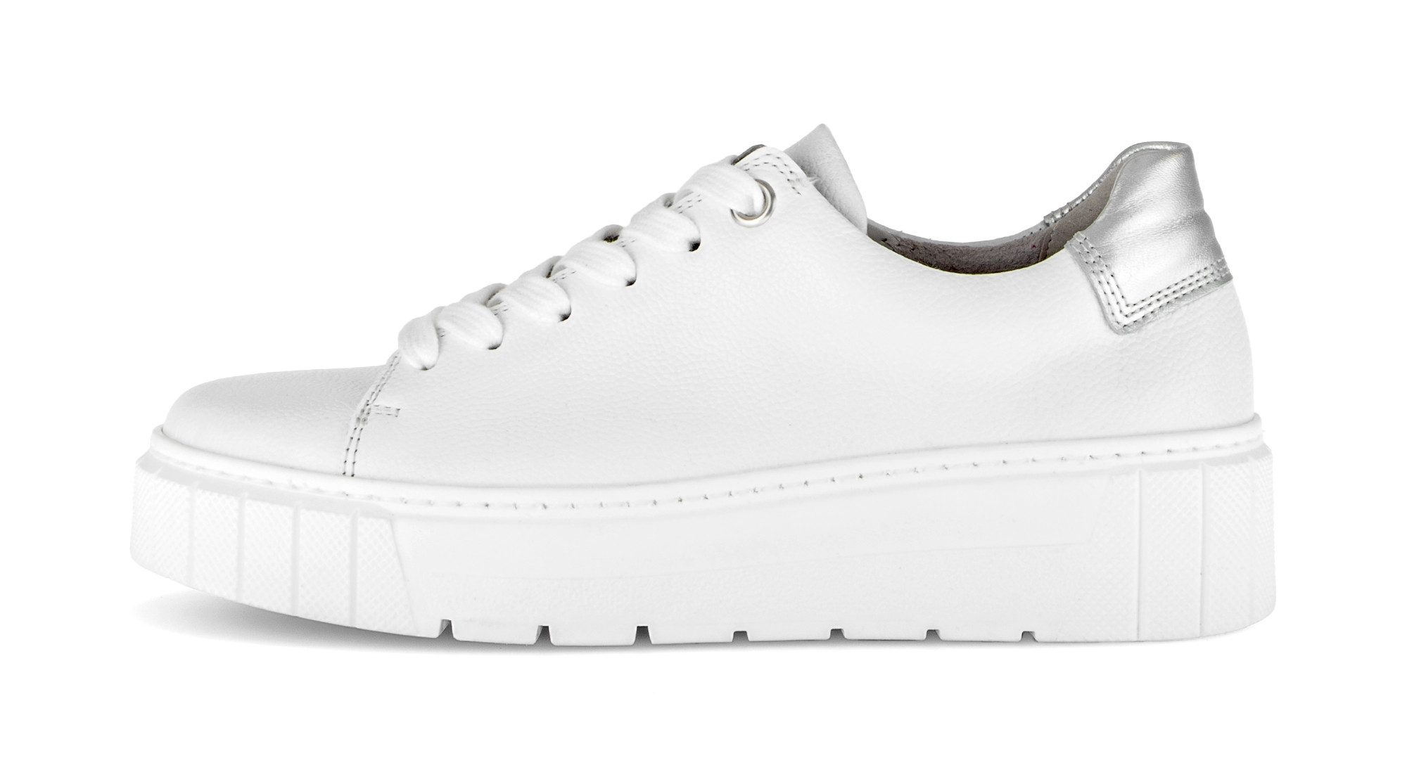 Gabor DAVOS Plateausneaker Freizeitschuh, Halbschuh, Schnürschuh mit Kontrastbsatz, H-Weite