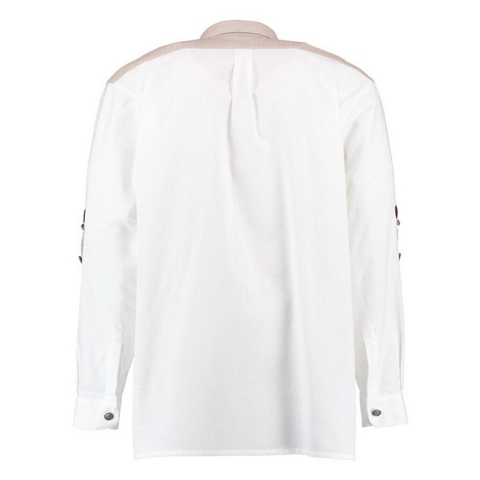 OS-Trachten Trachtenhemd Nevai Langarmhemd mit Paspeltasche Zierteile auf der Knopfleiste NF10780