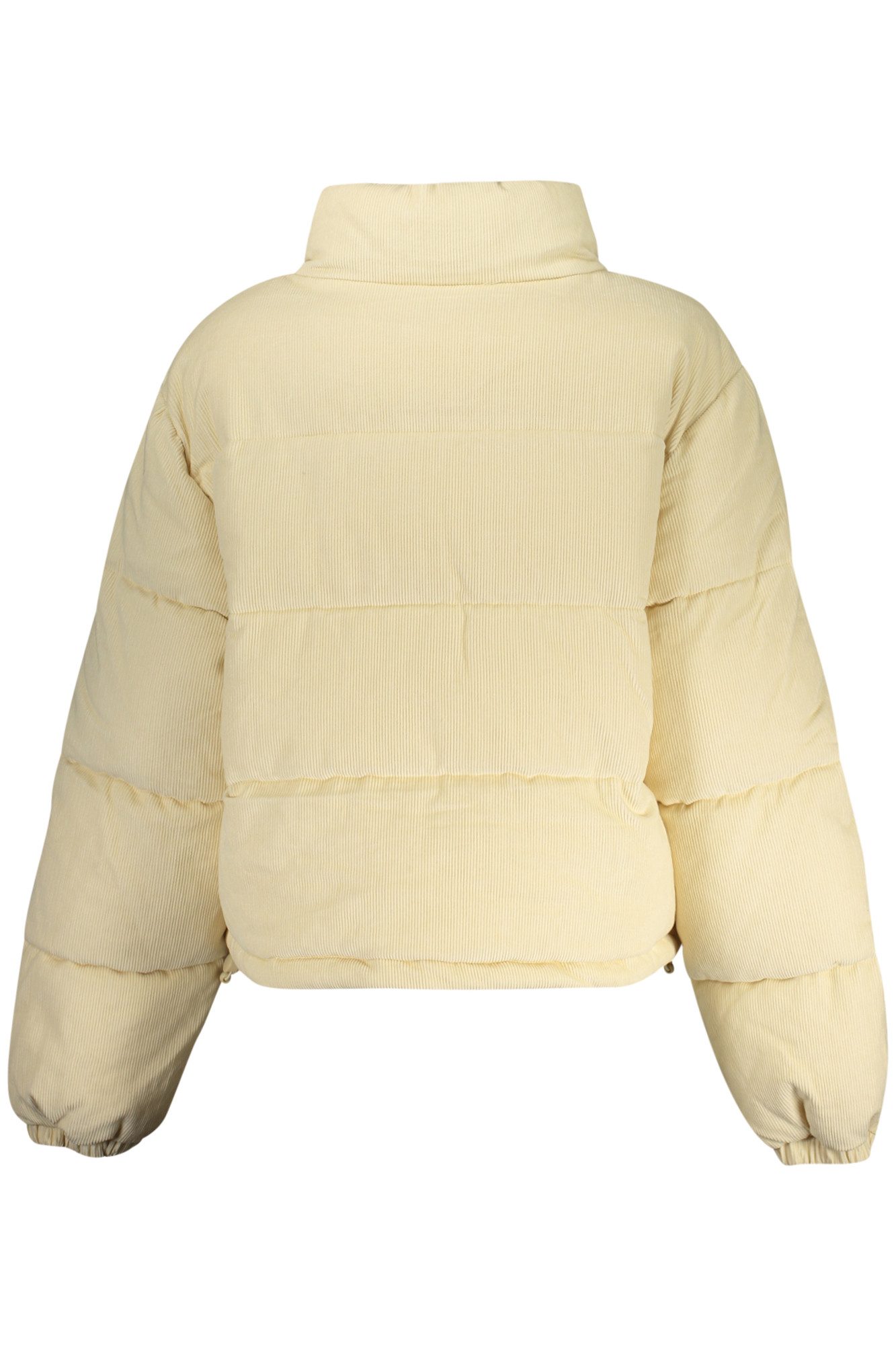 GUESS JEANS Outdoorjacke Stylische Damenjacke Beige mit Stickerei - Kurze Jacke mit Taschen