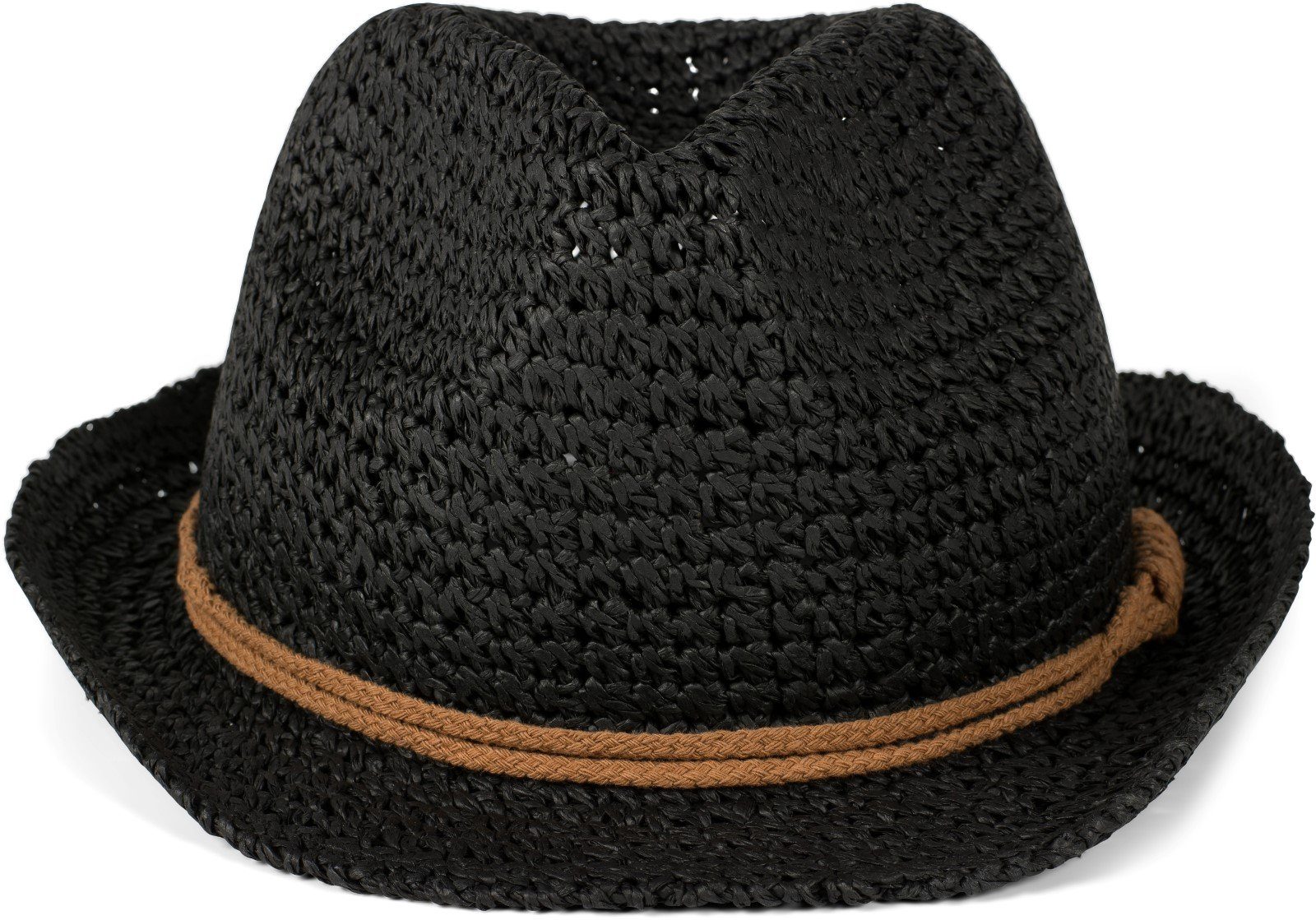 styleBREAKER Sonnenhut Trilby Sonnenhut in Häkeloptik mit Zierband (1-St)