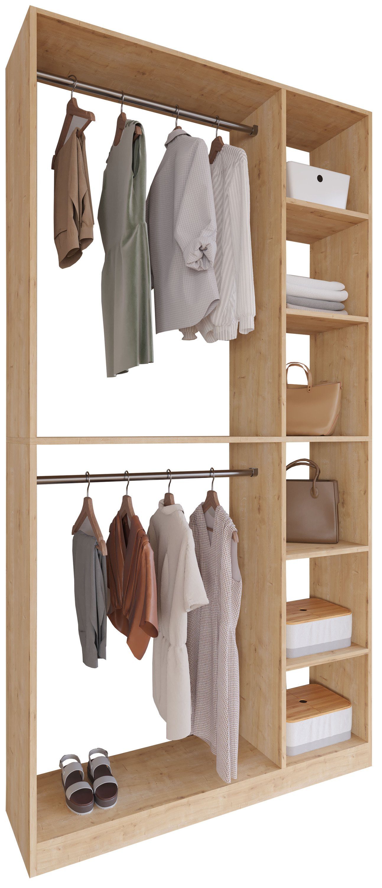 VCM Kleiderschrank Offener begehbarer Kleiderschrank Regal günstig online kaufen