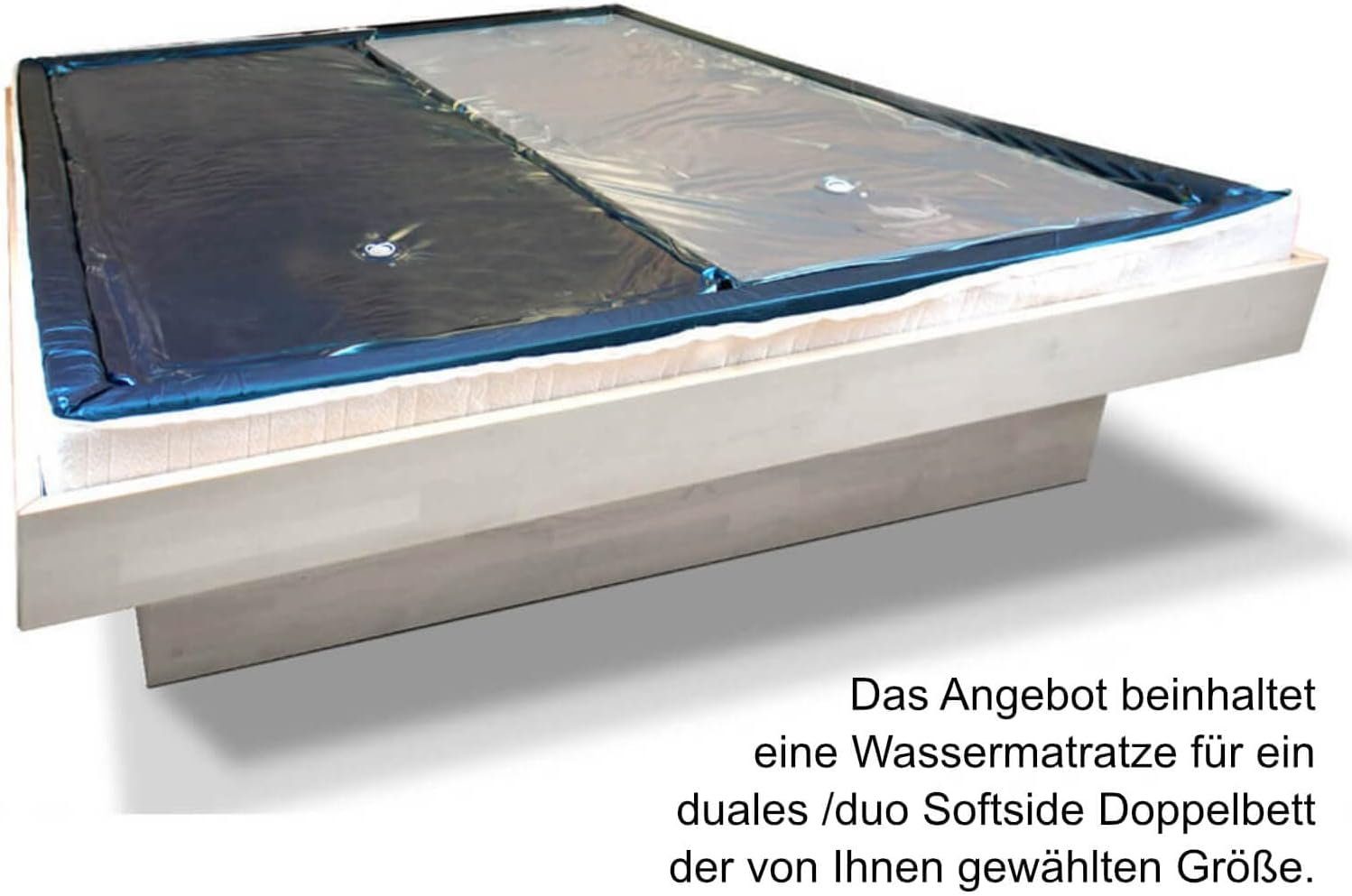 Traumreiter, Wasserbett Wasserbett Matratze dual für 180x200 /210/220 & 200x220 Wassermatratze