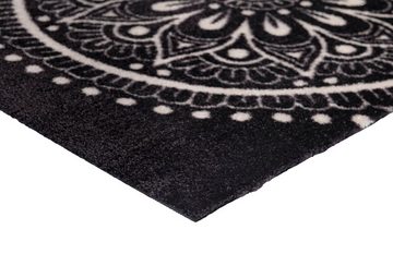 Fußmatte Layla, wash+dry by Kleen-Tex, rechteckig, Höhe: 9 mm, Schmutzfangmatte, Mandala Motiv, In- und Outdoor geeignet, waschbar