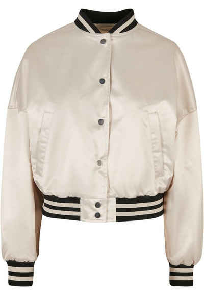 URBAN CLASSICS Collegejacke Urban Classics Damen Ladies Short Oversized Satin College Jacket (1-St)