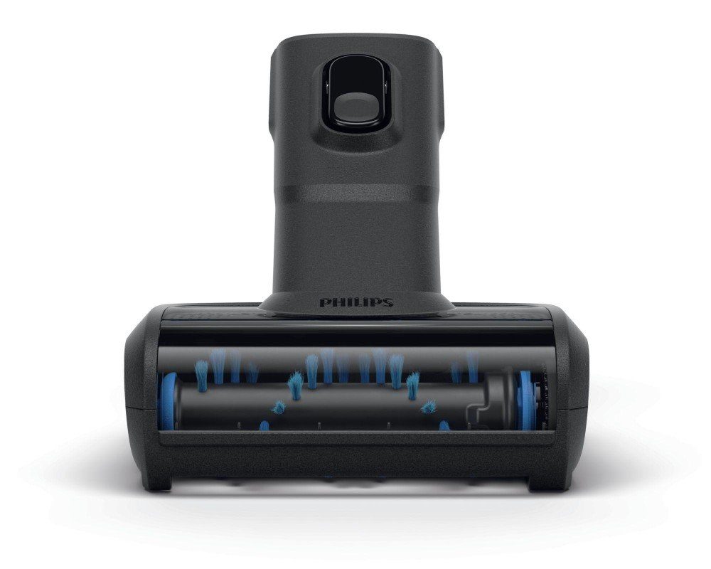 Philips Akku-Handstaubsauger XC7043/01 mit Dreifach-Filtersystem LEDs, beutellos, Digitalmotor, Max, PowerBlade SpeedPro 360°-Saugdüse