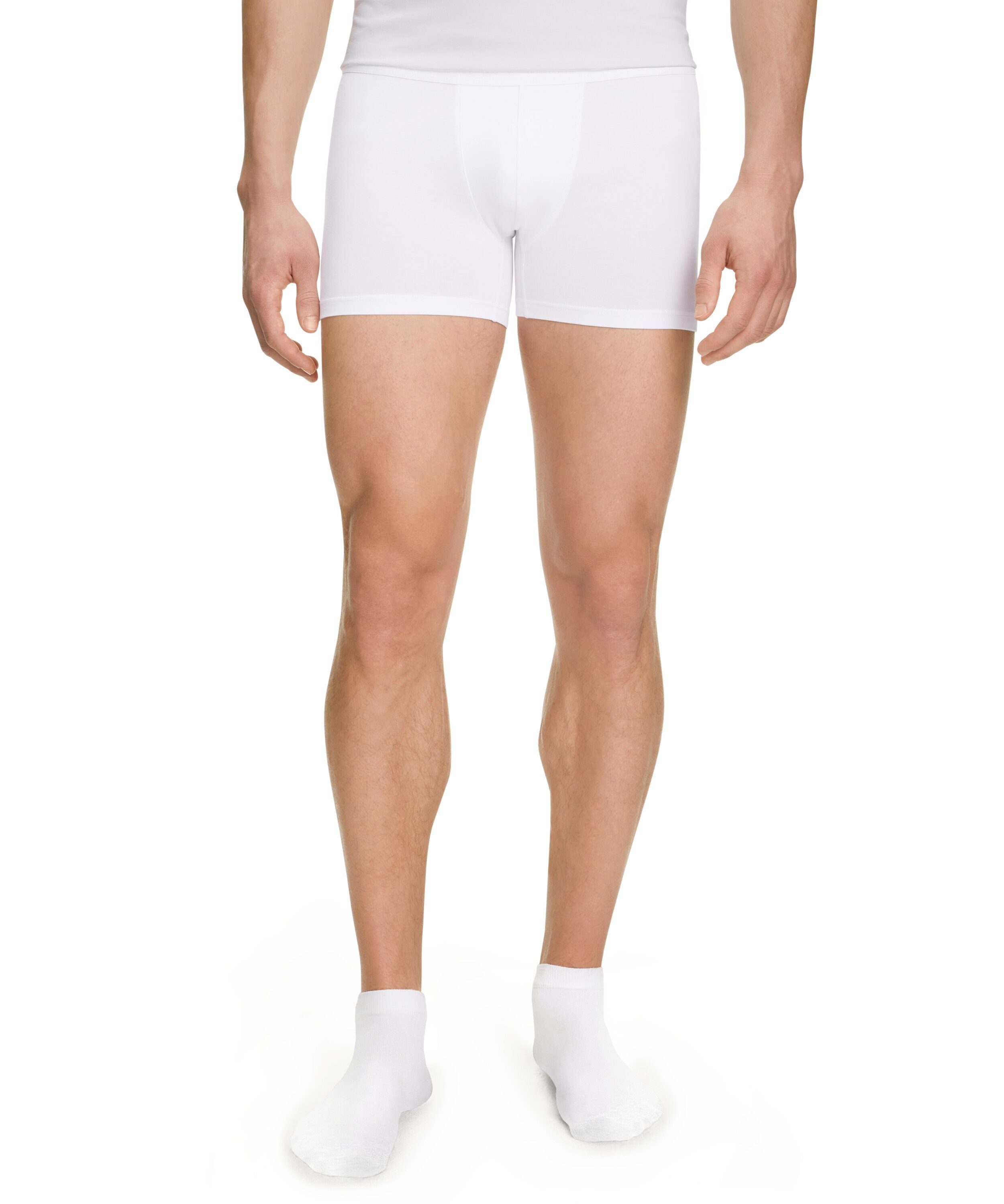 (2000) white perfektes FALKE für Boxershorts (1-St) Körperklima