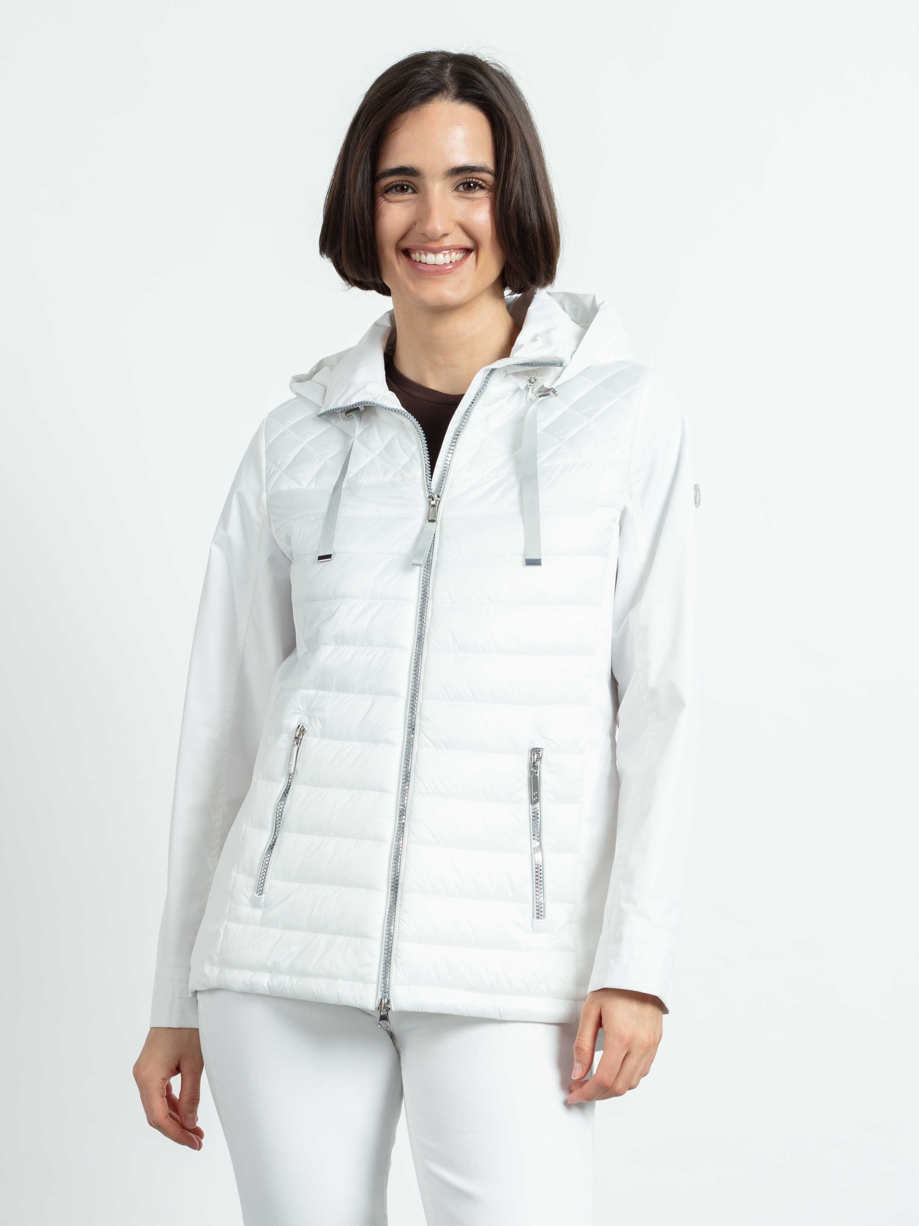 WEGA Green Goose Steppjacke Jacke Materialmix mit Rautenstepp "Soft-Peach" günstig online kaufen