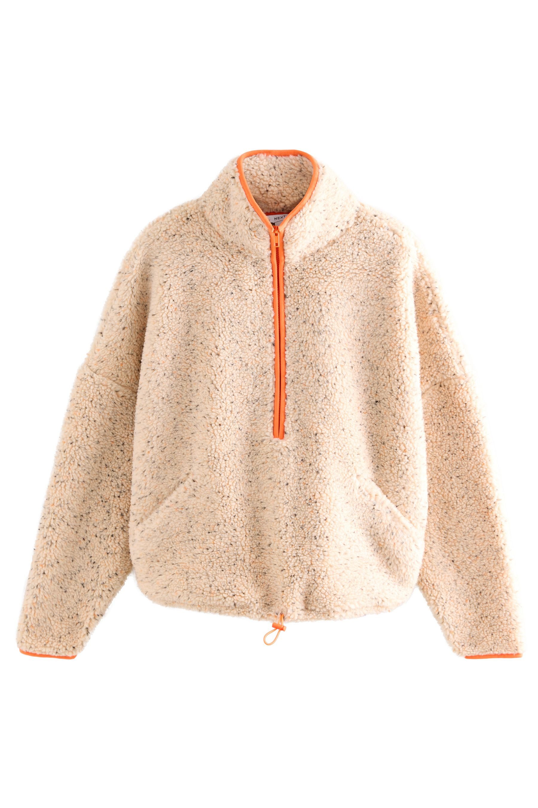 Next Fleeceshirt Fleece-Sweatshirt aus Teddy-Borg mit 1/4-RV (1-tlg) günstig online kaufen