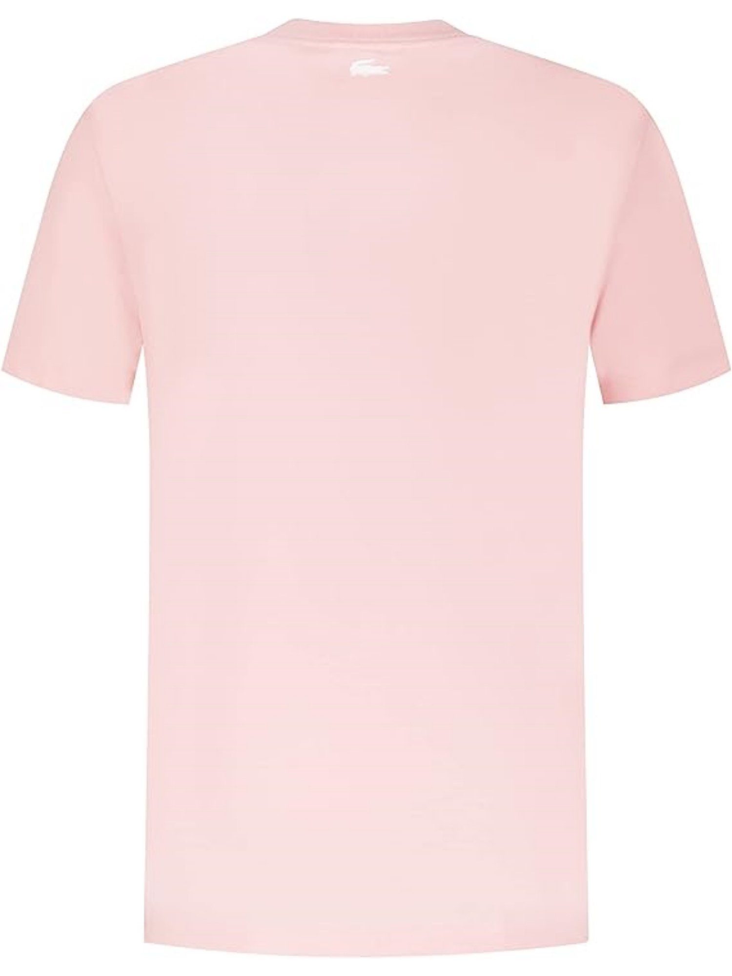 Lacoste T-Shirt T-Shirt mit Rundhalsausschnitt Kurzarmshirt und (1-tlg) rosa