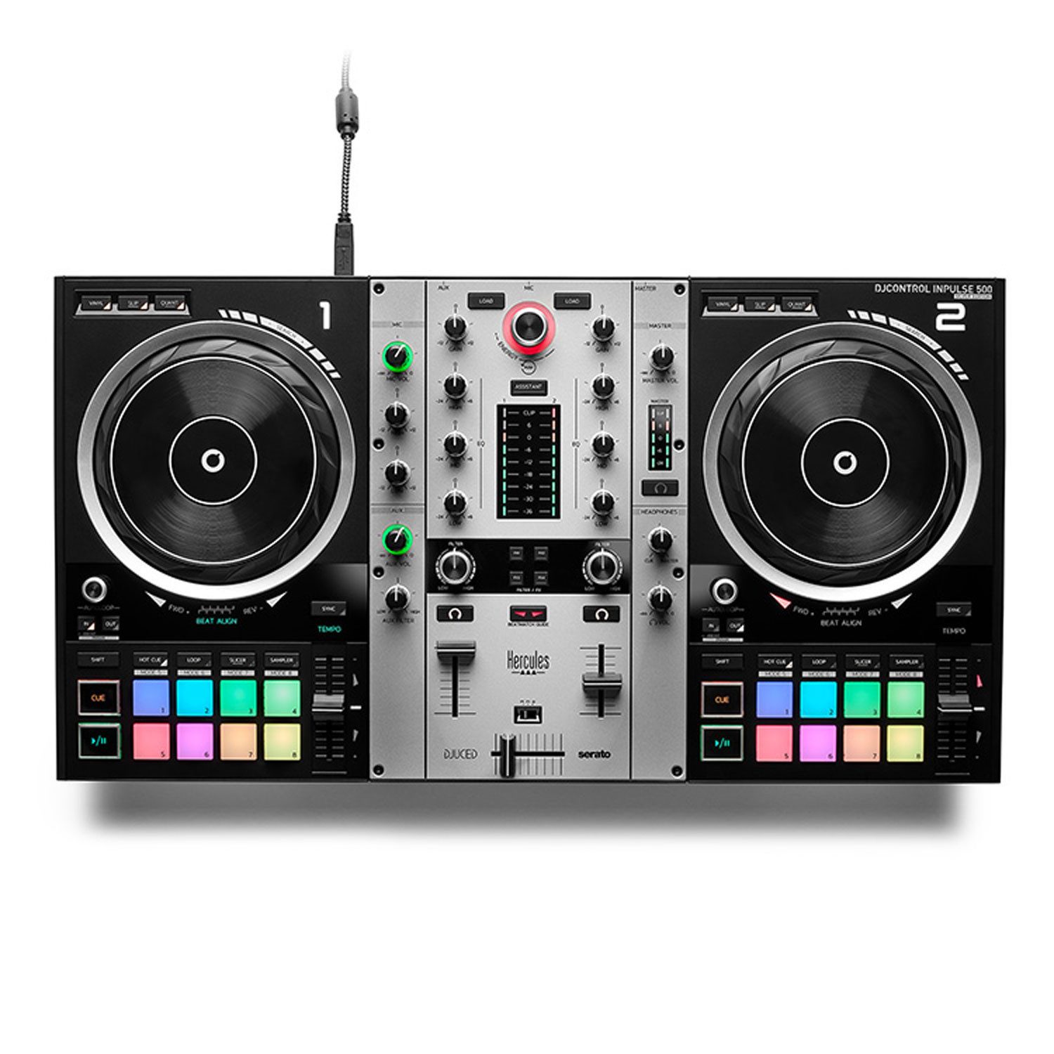 DJ Controller Hercules DJ Controller Inpulse 500 Silver Edition