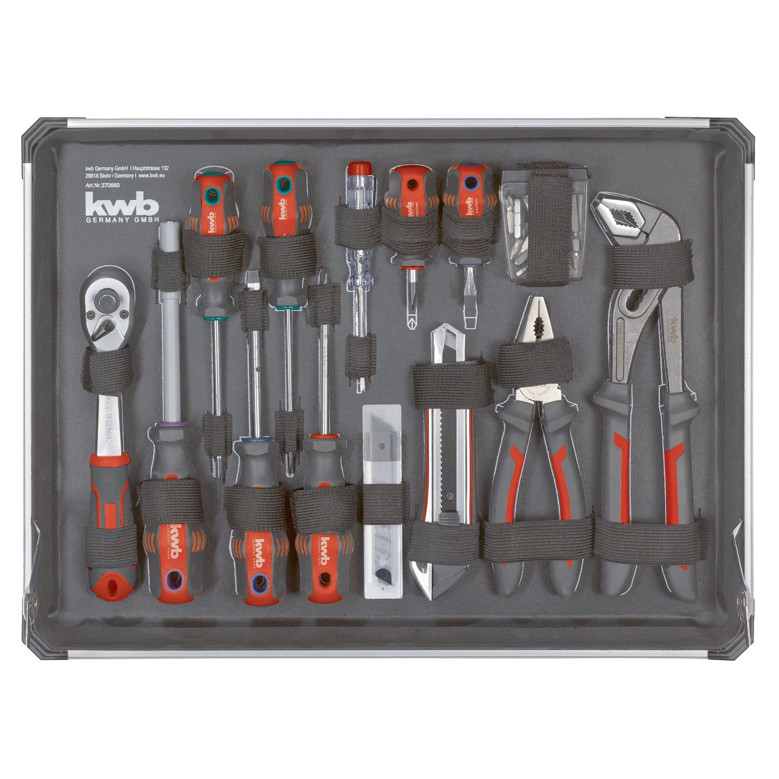 kwb Werkzeugset kwb Werkzeug-Koffer inkl. Werkzeug-Set, 80 -teilig, gefüllt, robust, (Set)