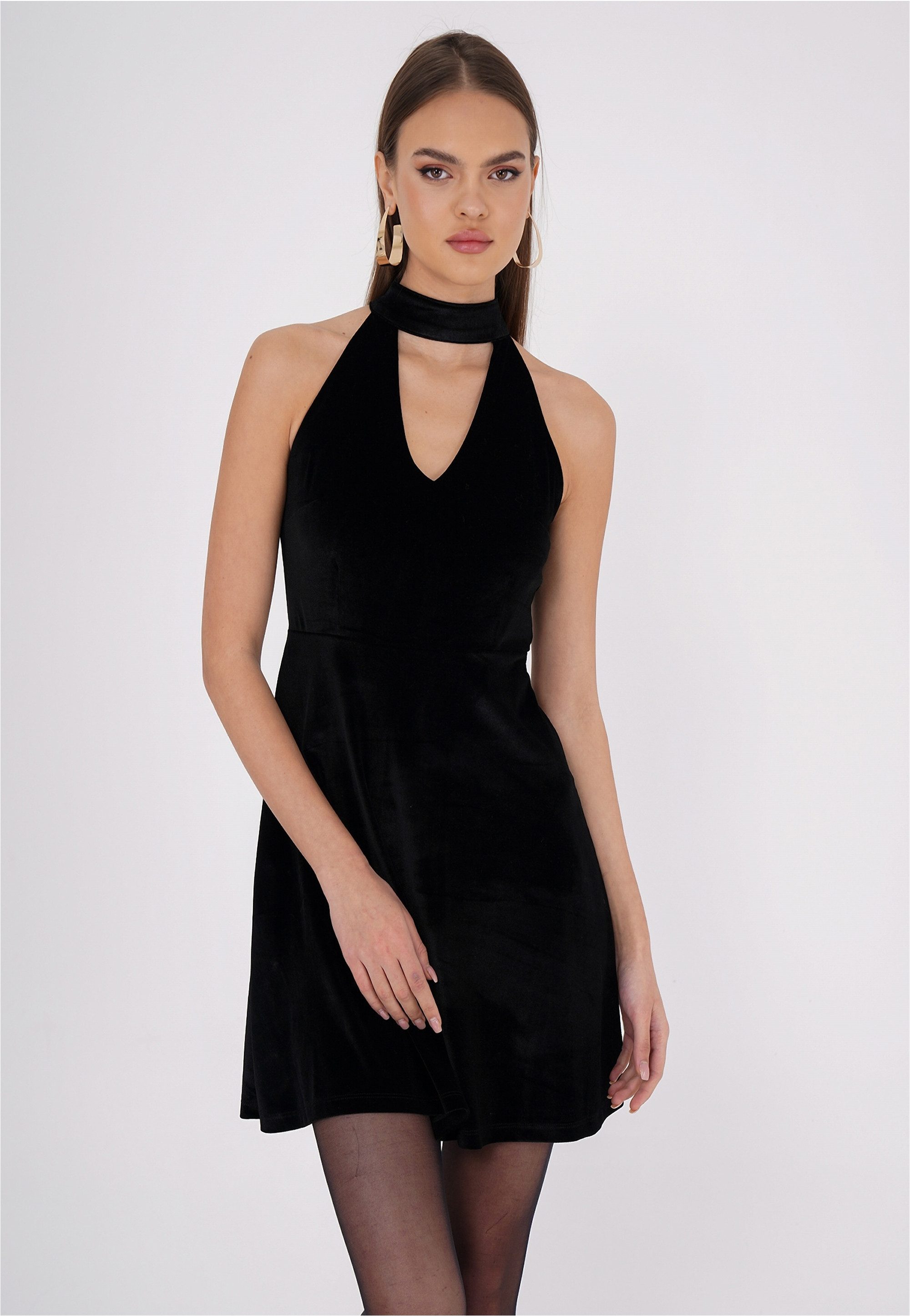 freshlions Jerseykleid Lolie (1-tlg) mit raffiniertem Neckholder-Design