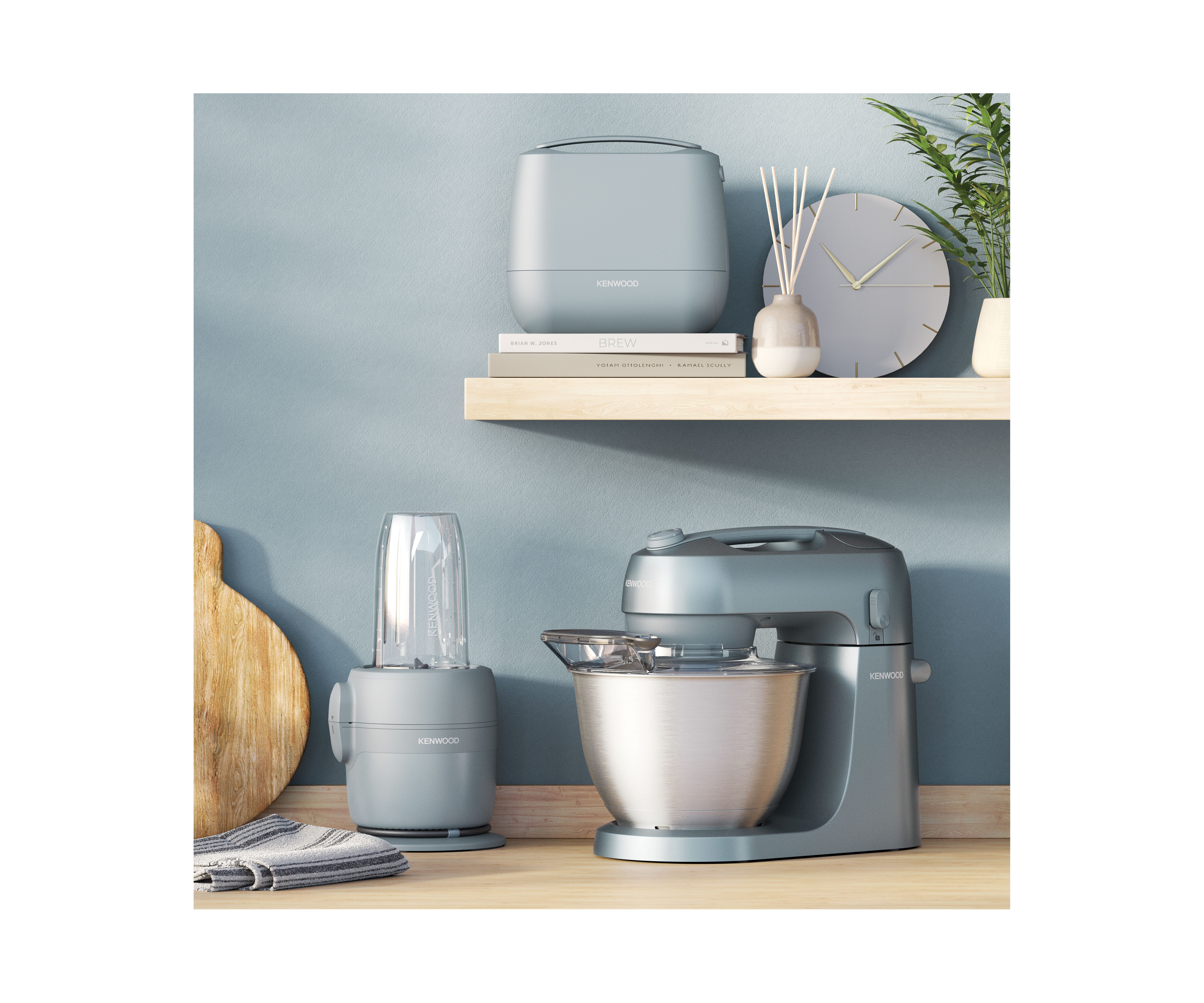 KENWOOD Küchenmaschine FDP23.380GY - Multipro Go, Express-Serve, 1,3 l Behälter, 900W, Blau, 900 W, 1,3 l Schüssel, Für Smoothies, zum Schneiden, Reiben, Pürier – Bild 3 von 5