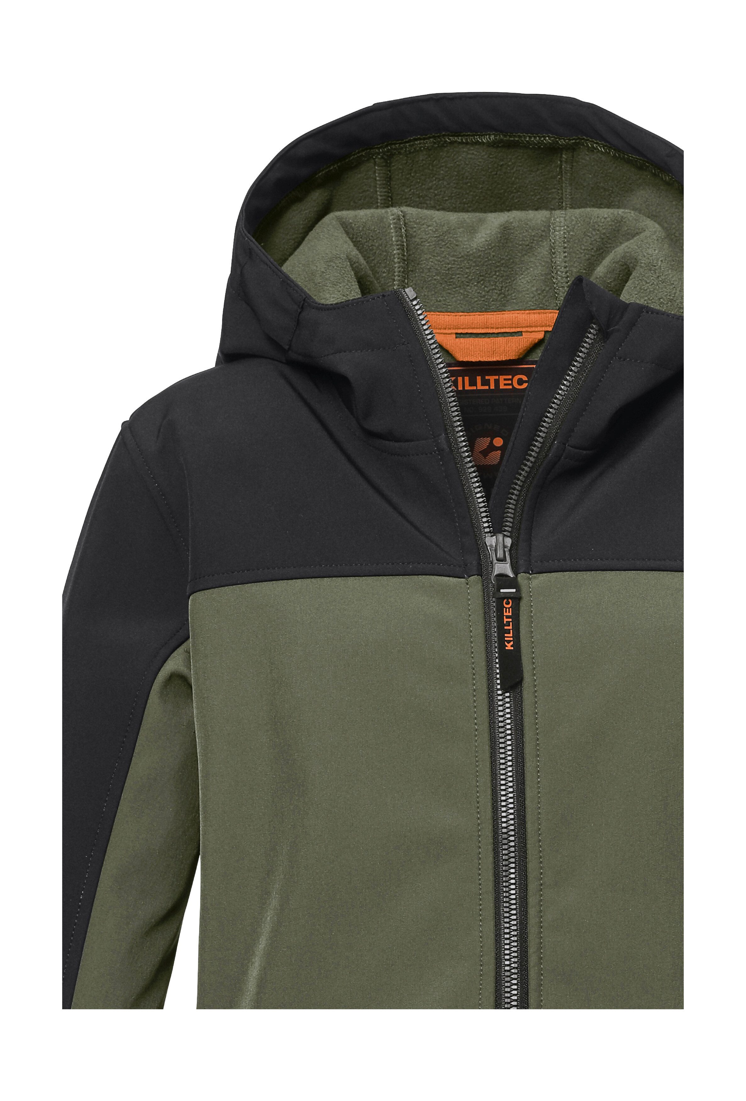 Killtec Softshelljacke KOW 131 BYS SFTSHLL JCKT Wind- und wasserabweisende Softshelljacke mit verstellbarer Kapuze