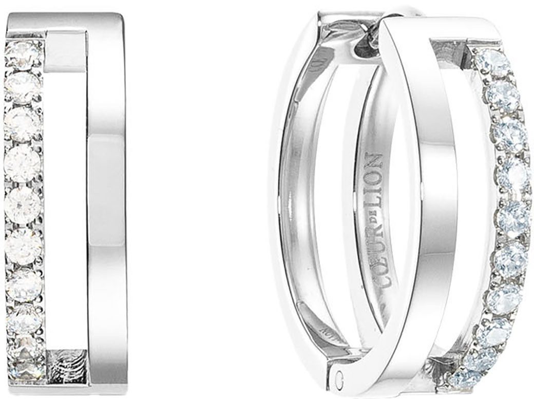 COEUR DE LION Paar Creolen Schmuck Geschenk Edelstahl Eternal Unity Würfelk günstig online kaufen