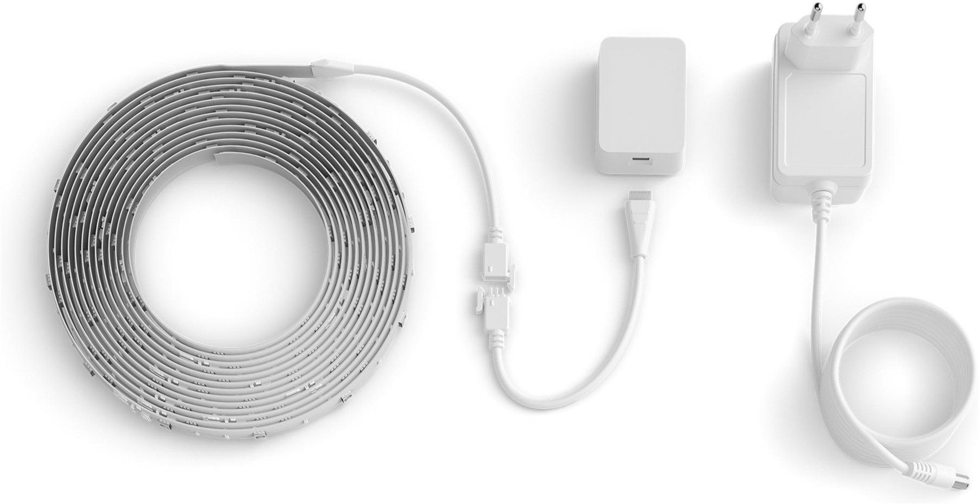 Philips Hue LED-Streifen Essential Gradient LED-Streifen RGBIC farbfähig, lebendige Farben, flexible Innenbeleuchtung, komp. mit gängigen Smart-Home-Assistenten