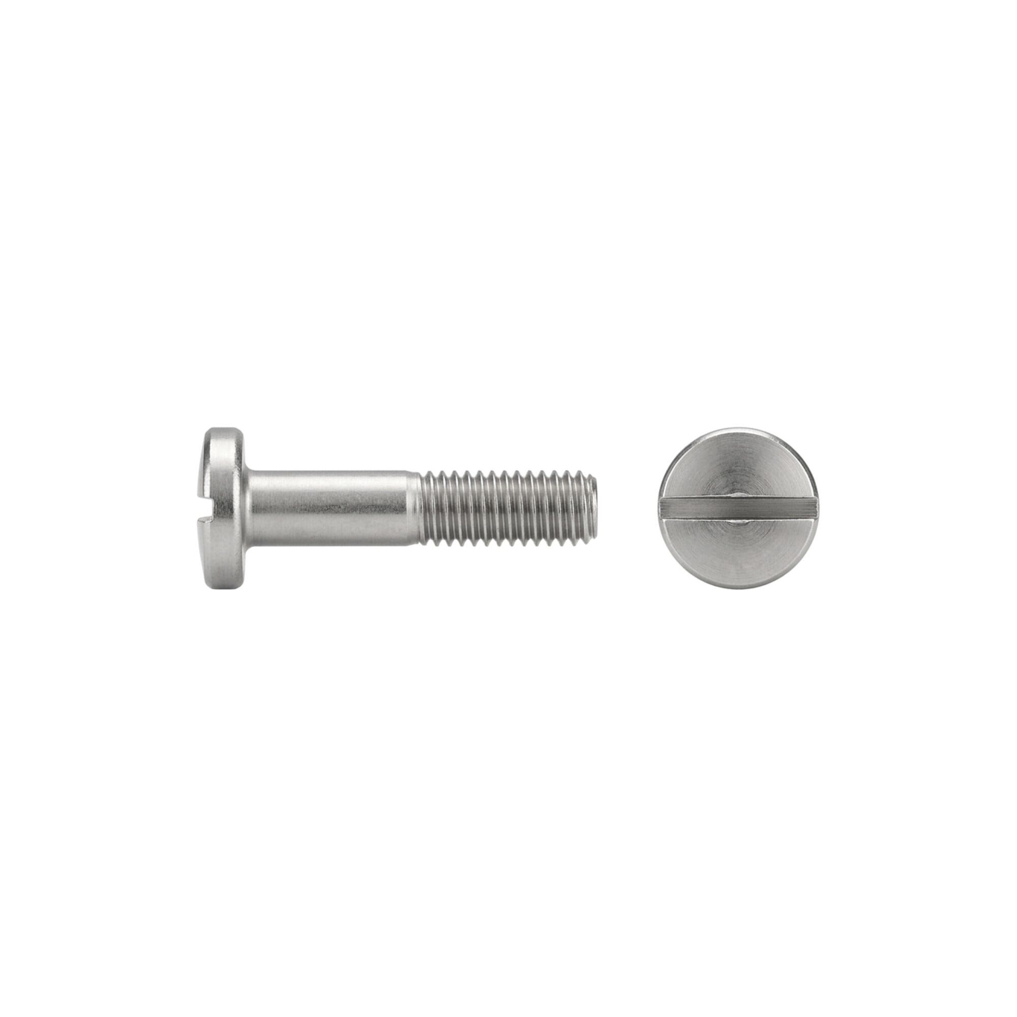 Contorion Schraube ISO 1580 Flachkopfschraube M4x16 Edelstahl A4 blank Schlitz 1000 Stk