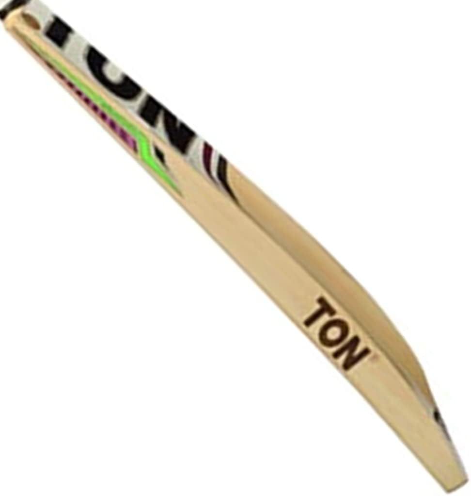 SS Badmintonschläger Ton Gutsy Cricketschläger aus englischem Weidenholz, (Verpackungsbestandteile: 1 Cricketschläger mit Hülle, Leicht, mit kostenloser Hülle, Spielbereit), Muss geklopft werden: Ja