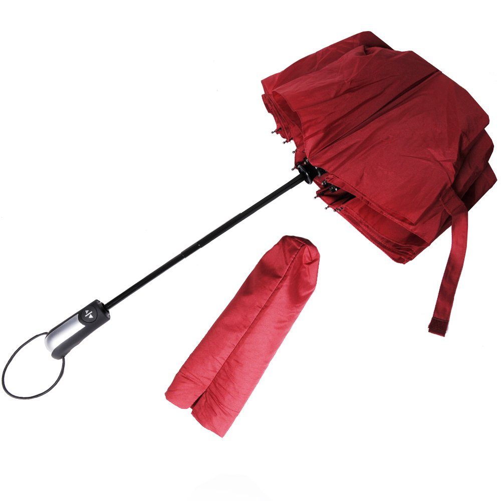 SHD Taschenregenschirm Sturmfester Autom.-Regenschirm mit Teflon Beschichtung, inkl. Tasche – Bild 5 von 5