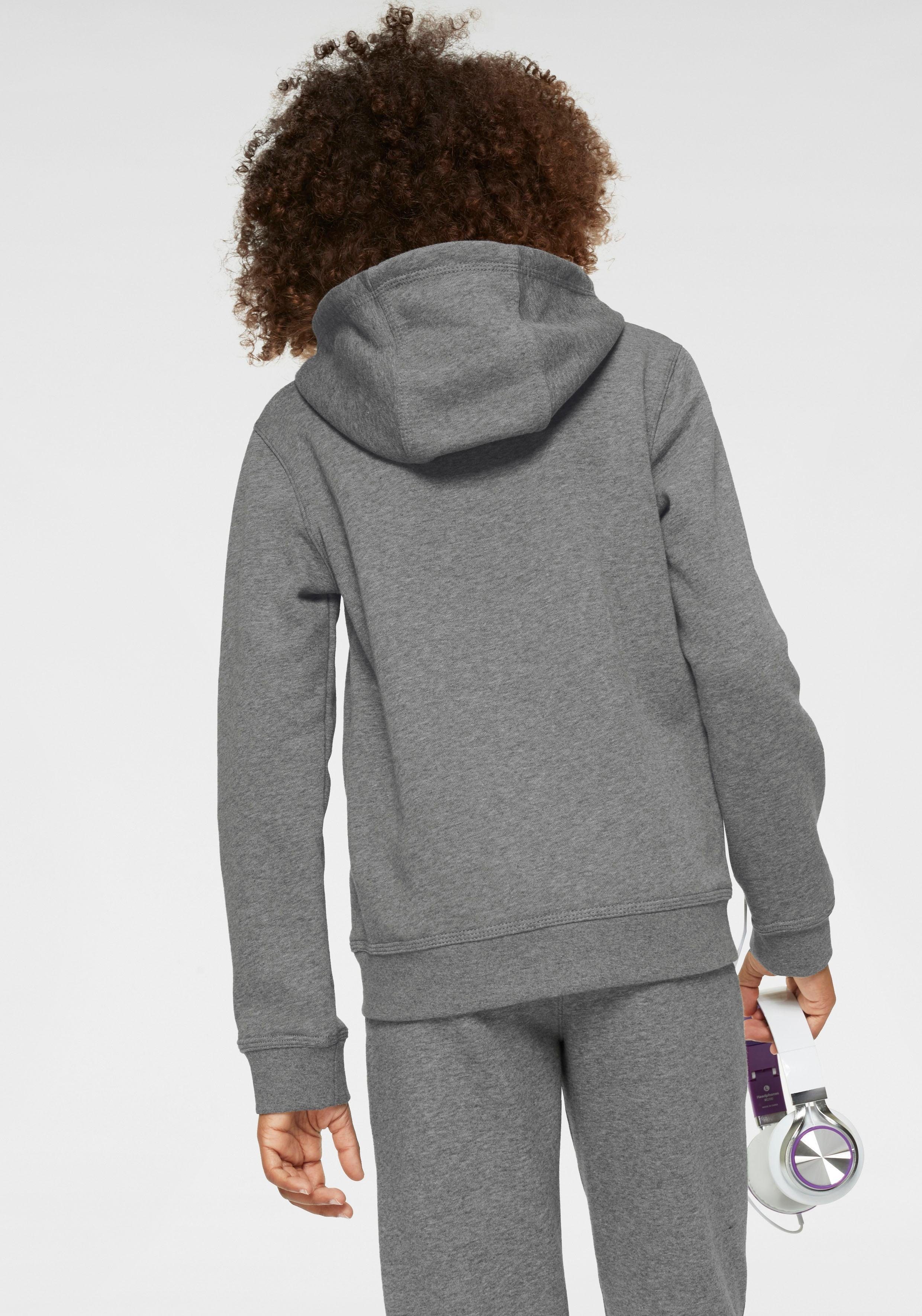 Nike Sportswear Kapuzensweatjacke FZ NSW Kinder CLUB für grau-meliert HOODIE 