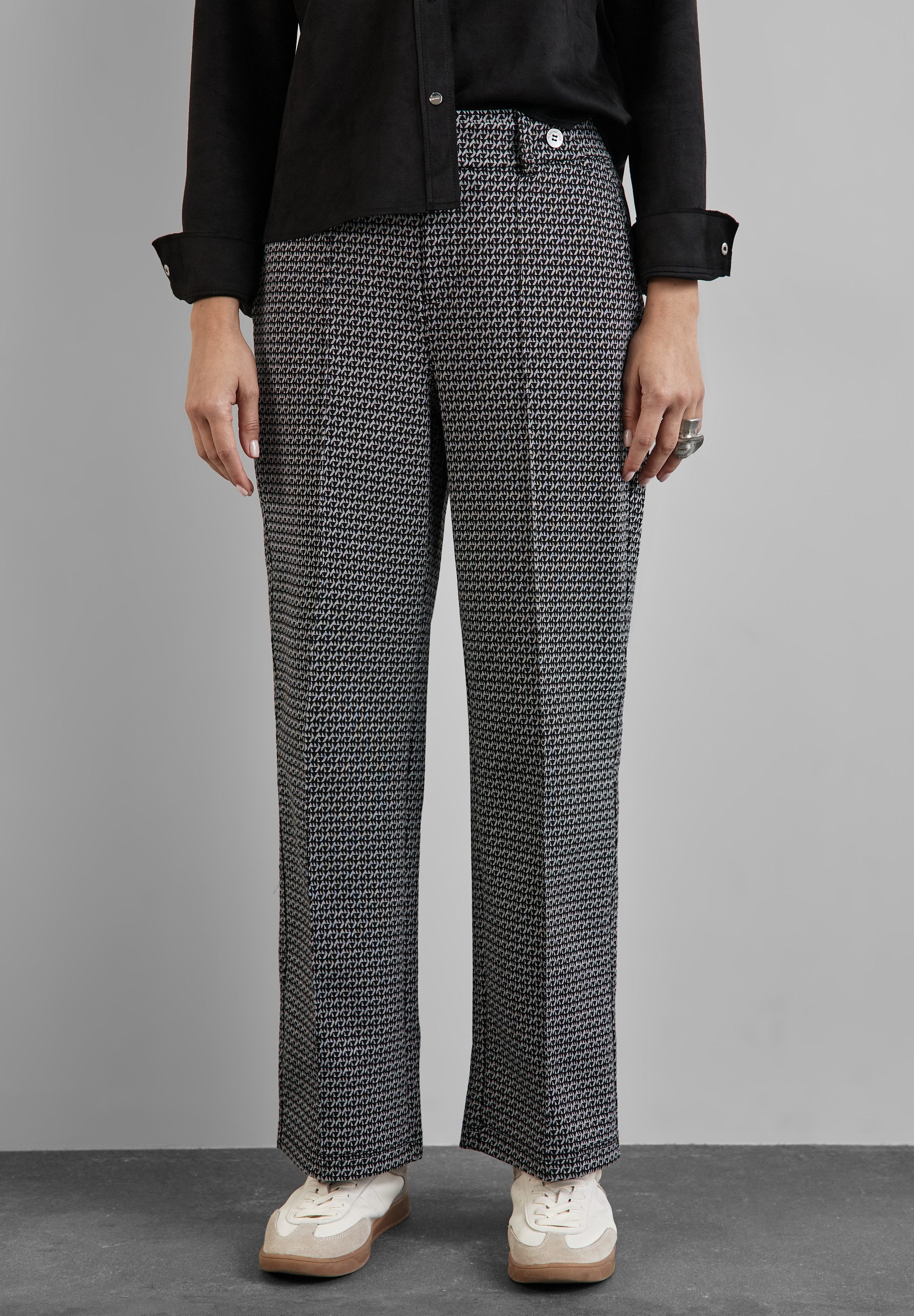 STREET ONE Stoffhose High Waist