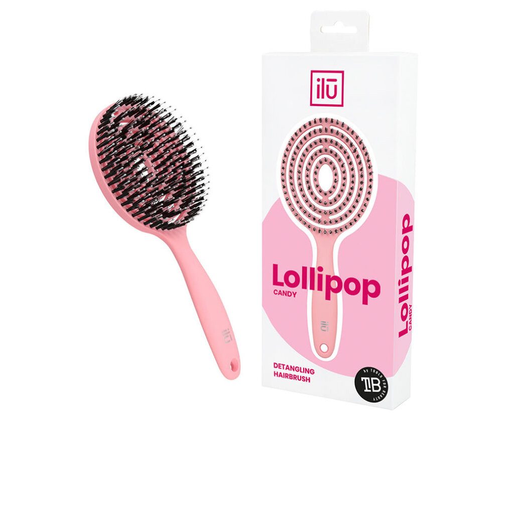 ILU Haarbürste Lollipop Cepillo Pink 1 U