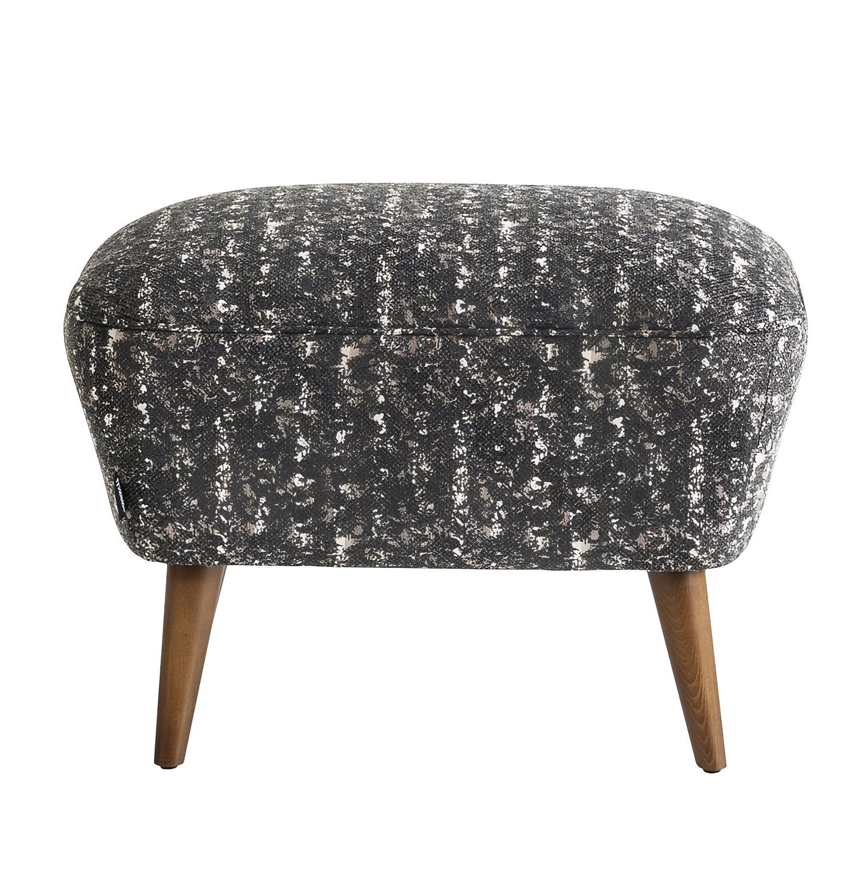 Xlmoebel Hocker Moderner grauer Fuß aus Polsterstoff (Hocker, 1 St., 1x Hocker), Made in Europa