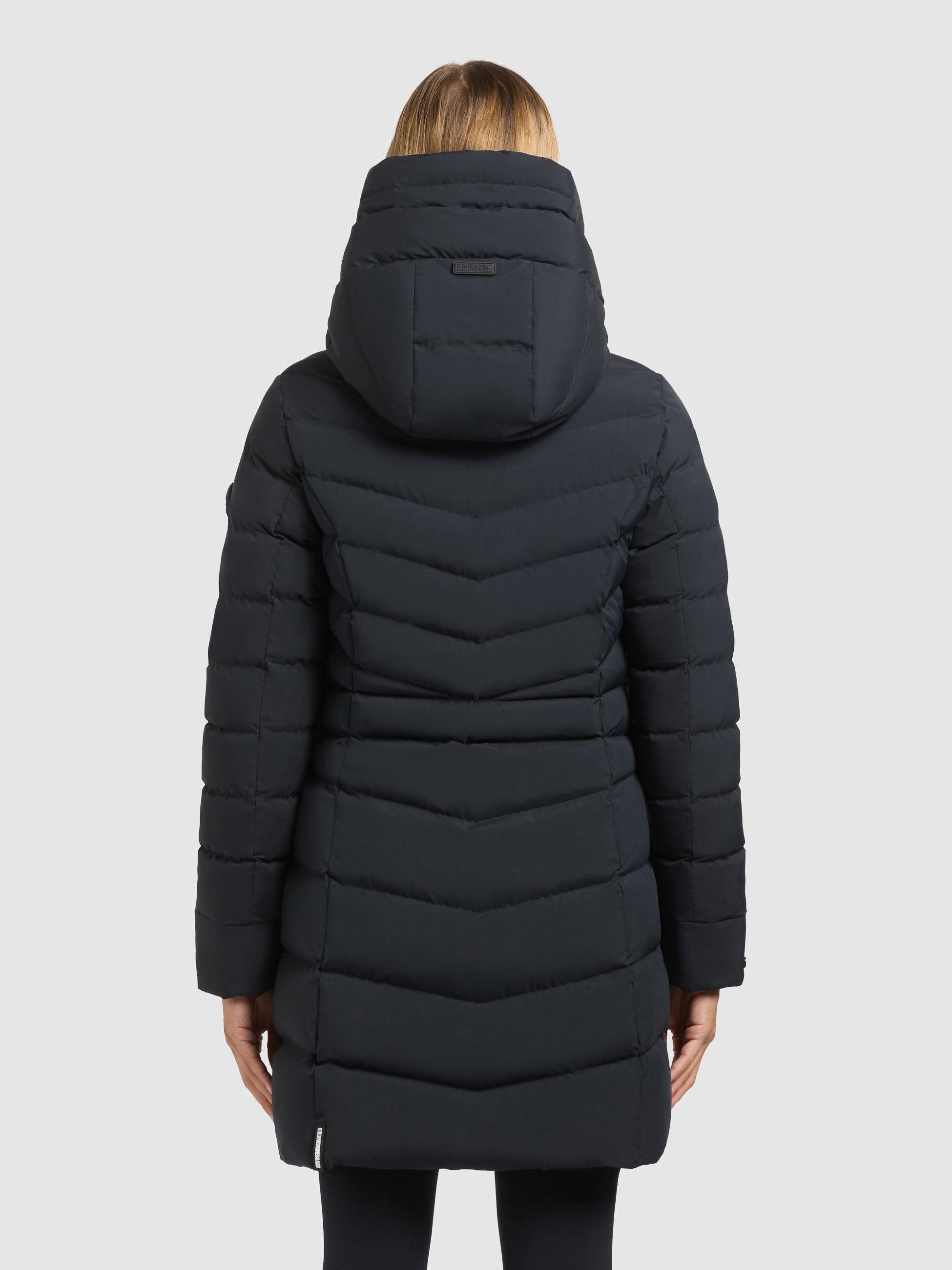 khujo Steppmantel Tuhani5 Formschöner langer Damen Mantel