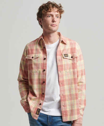 Superdry Flanellhemd COTTON WORKER CHECK SHIRT Ranch Clay Orange Check