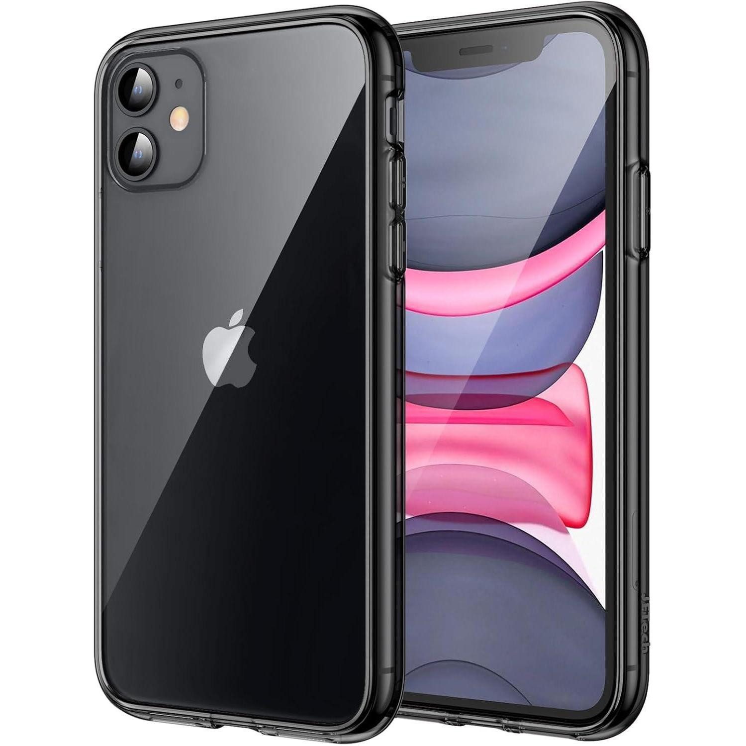 LuxusKollektion Handyhülle iPhone 11 Hülle Transparent Schwarz