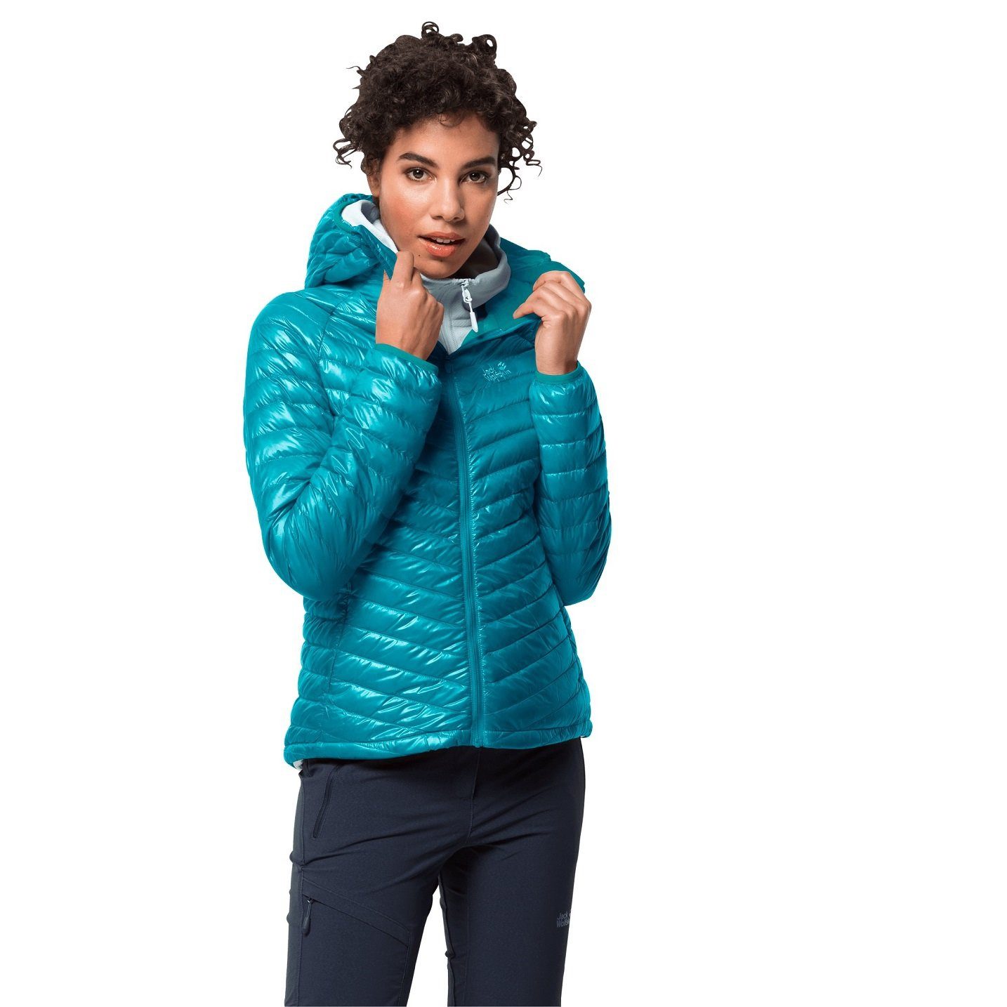 Jack Wolfskin Winterjacke Winter-Daunenjacke Atmosphere cyanblau Damen günstig online kaufen