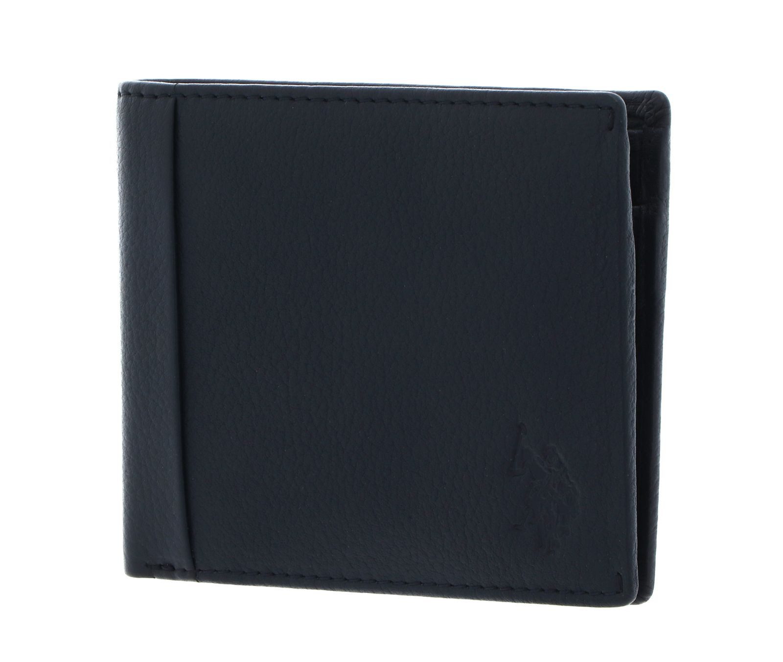 U.S. Polo Assn. Geldbörse S. Horizontal Wallet with Coin, aus echtem Leder mit RFID-Blocker Schutz