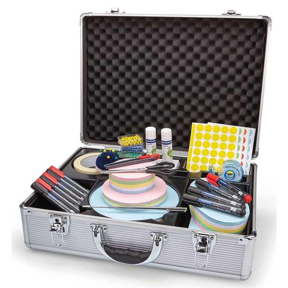 Magnet magnetoplan Moderationskarte 112501610 rund 100mm sort. 250St.