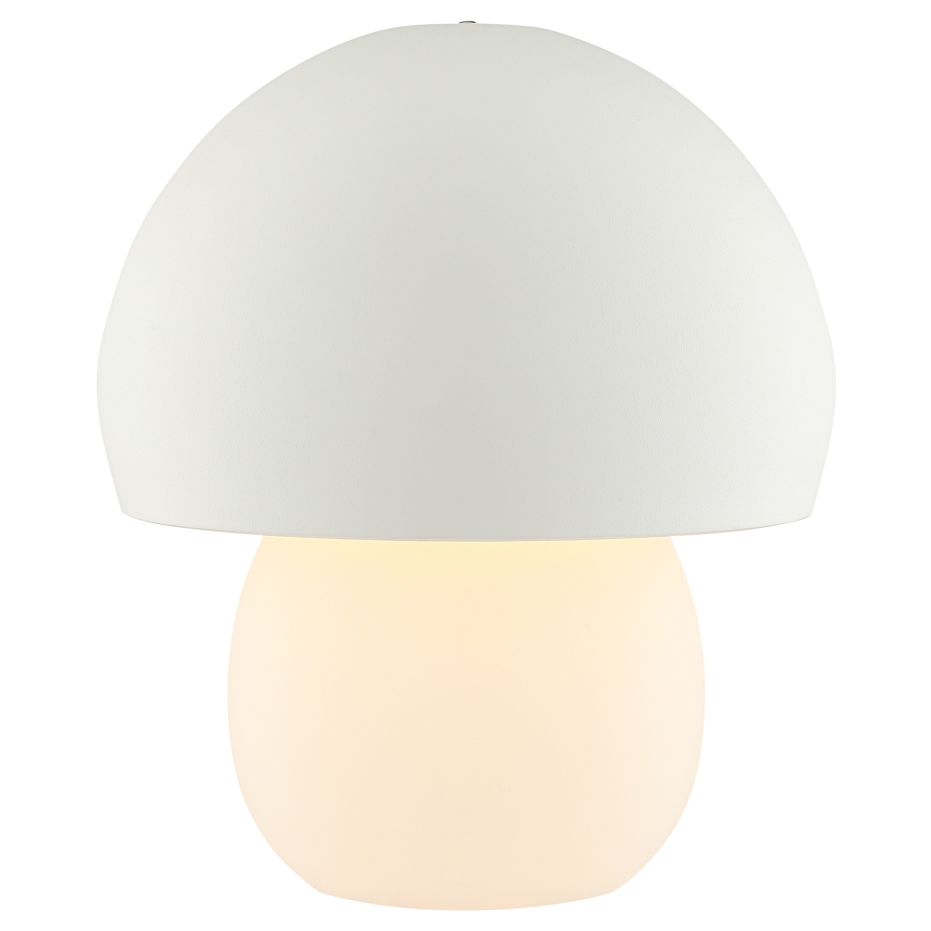 Brilliant LED Tischleuchte Dupis, mehrere Helligkeitsstufen, LED fest integriert, Warmweiß, LED Akku-Pilzleuchte, wireless charging, 24cm, 230lm, 2700K, dimmbar