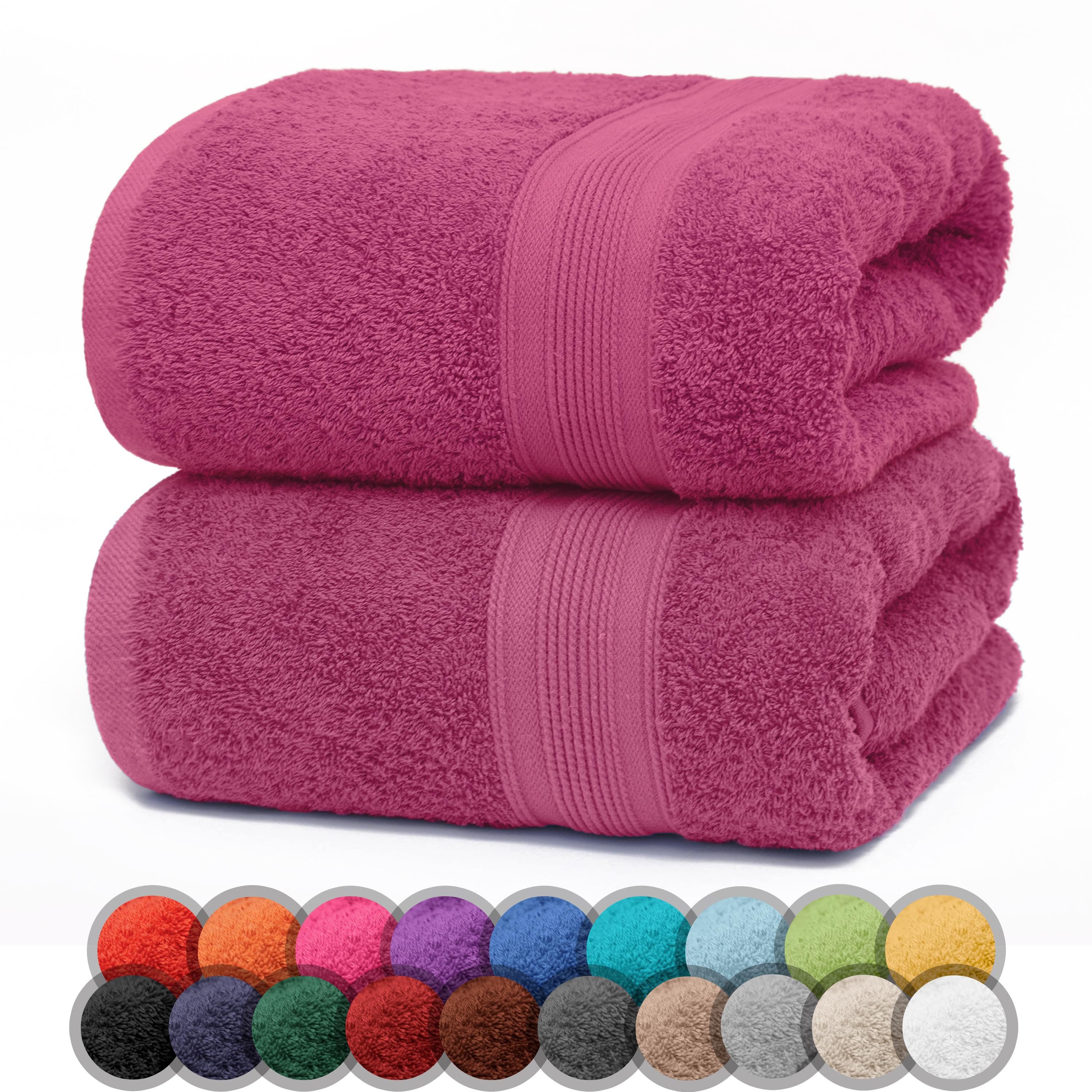 NatureMark Duschtücher 2er-Set Frottier Duschtücher 70x140cm, 100% Baumwoll günstig online kaufen