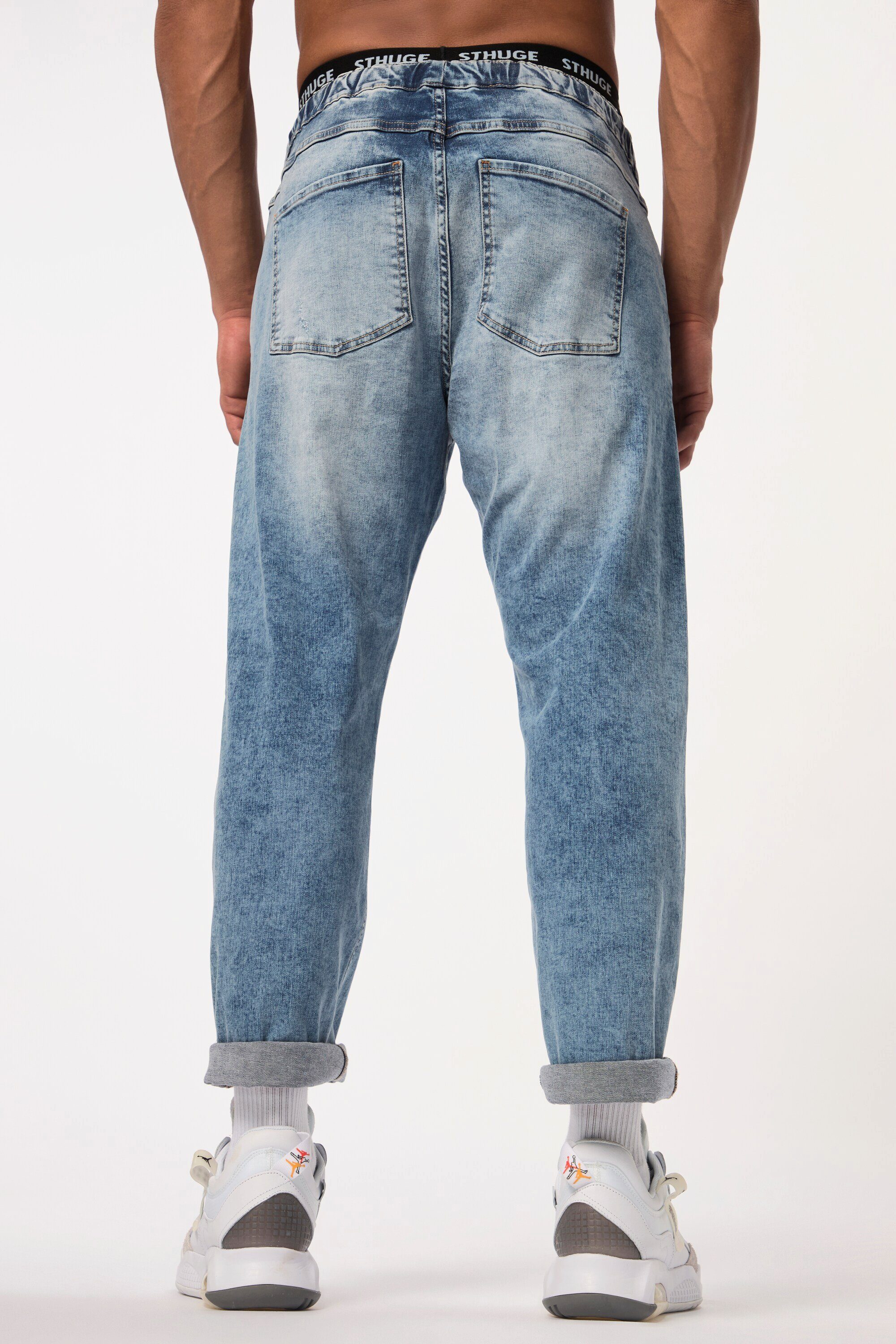 STHUGE 5-Pocket-Jeans Jeans FLEXLASTIC® Denim Destroyed Look Vintage