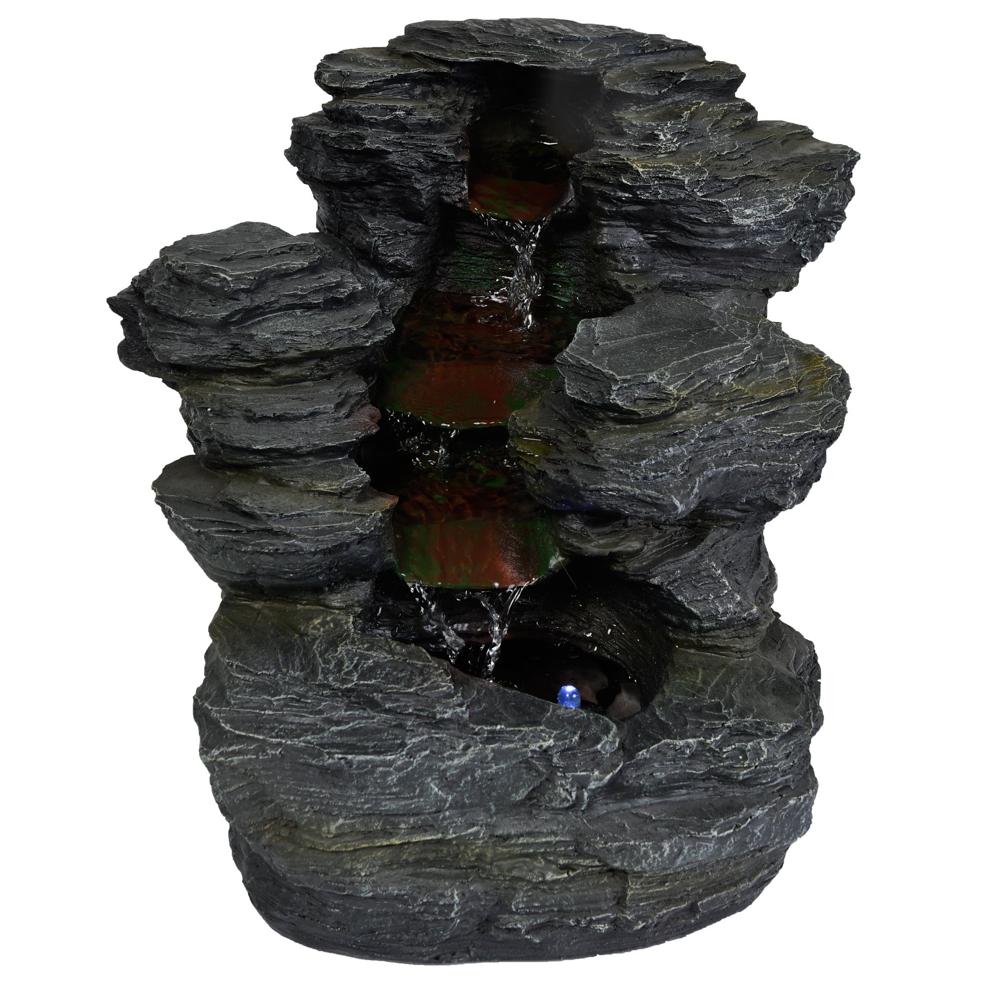 Köhko Zimmerbrunnen Zimmerbrunnen Gartenbrunnen in Schieferoptik günstig online kaufen