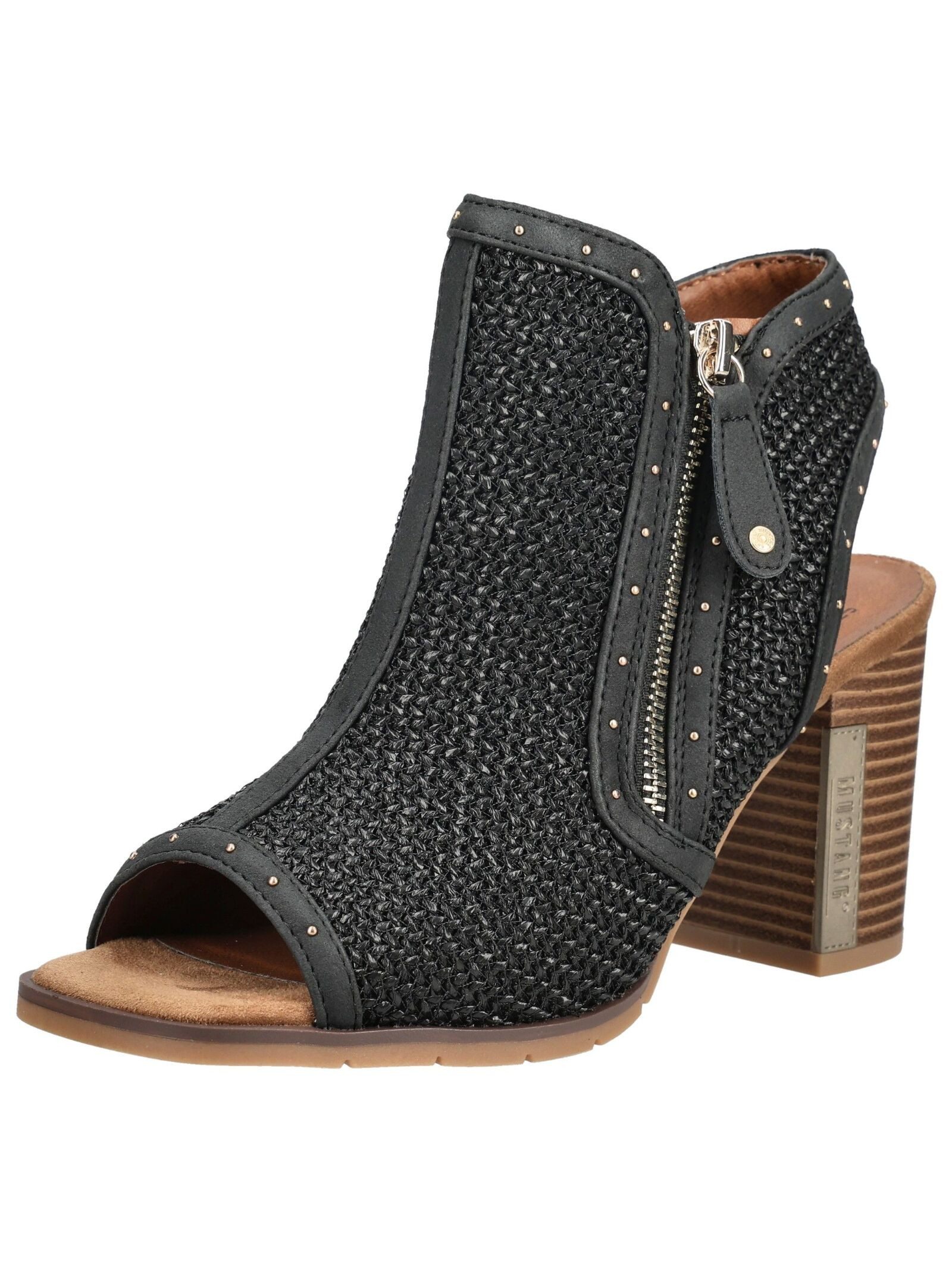 Mustang Shoes Mustang Shoes Sandalen Lederimitat/Textil High-Heel-Sandalette